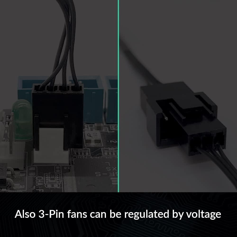 Cable Divisor de Ventilador PWM 4 Pines ARCTIC 70 cm - Negro