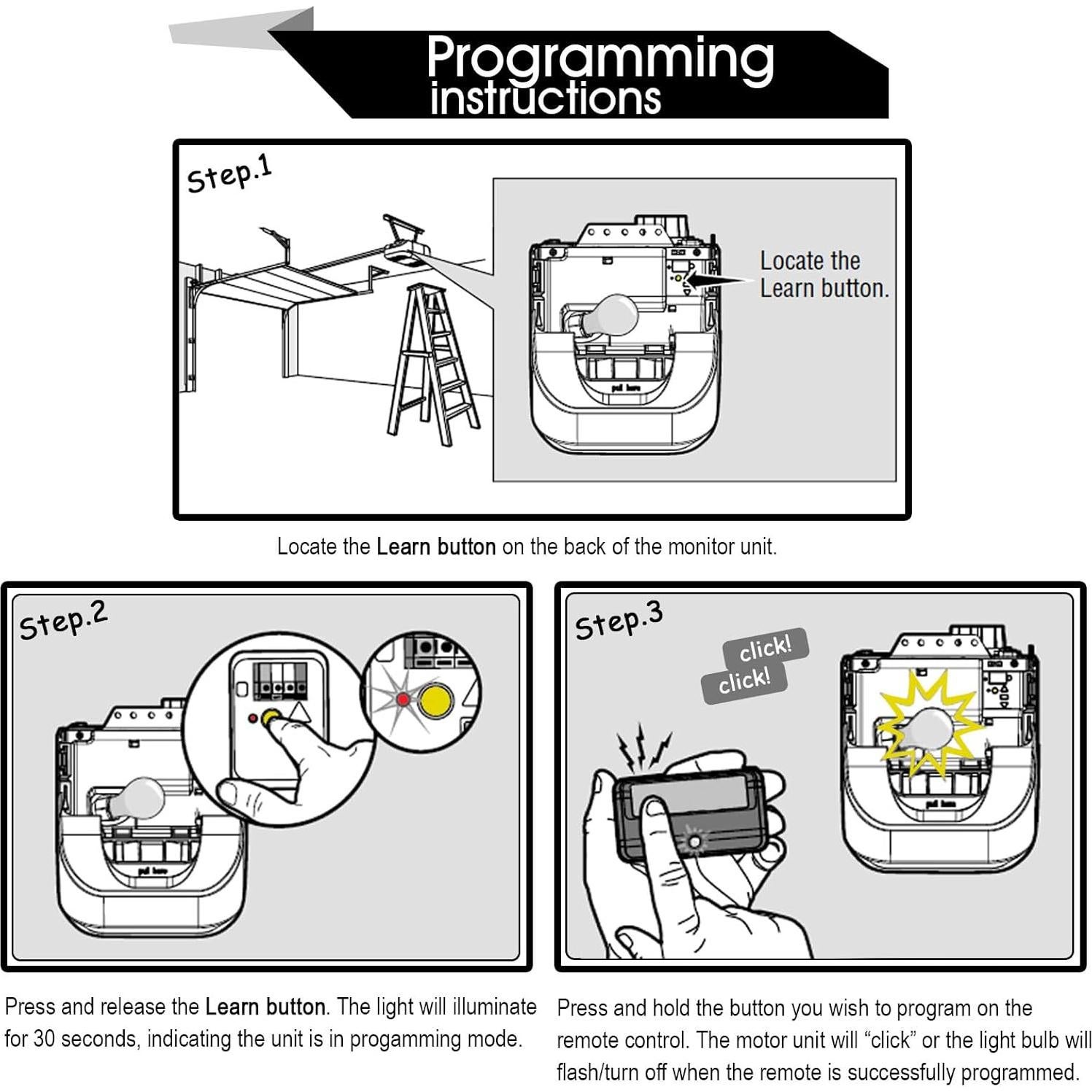 Abridor de Puerta de Garaje Liftmaster Amarillo 1-Botón