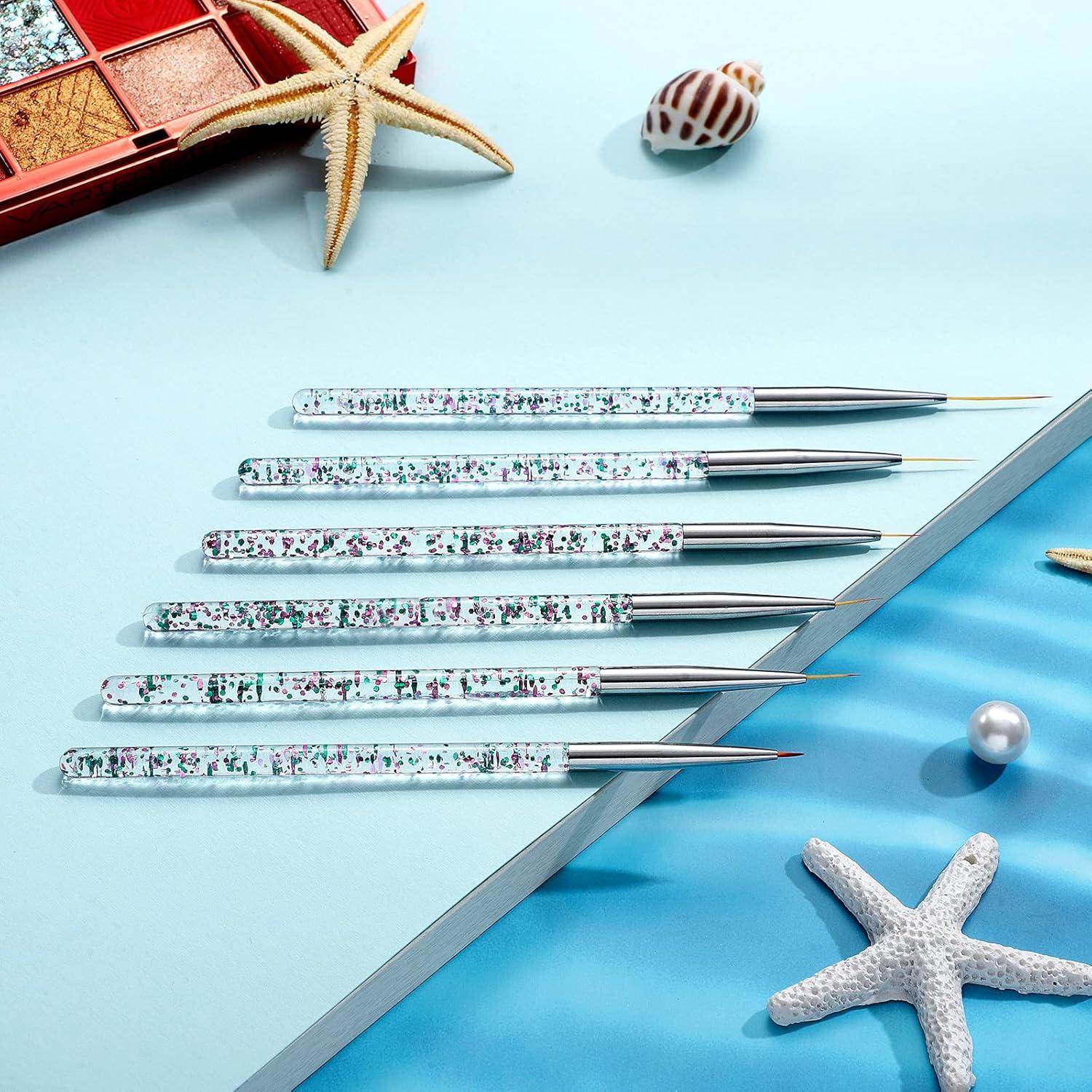 Pinceles de Delineador de Ojos Maitys 6 Pcs Punta Fina