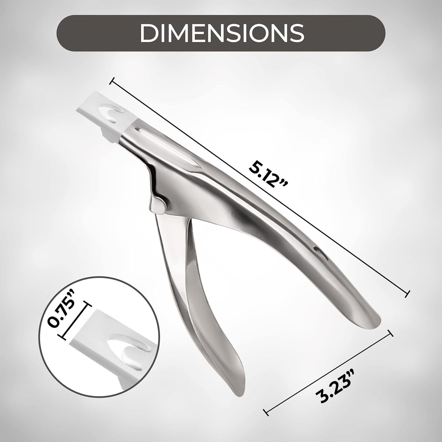 Cortauñas Acrílico Profesional Forgica FG-2121 Acero Inoxidable