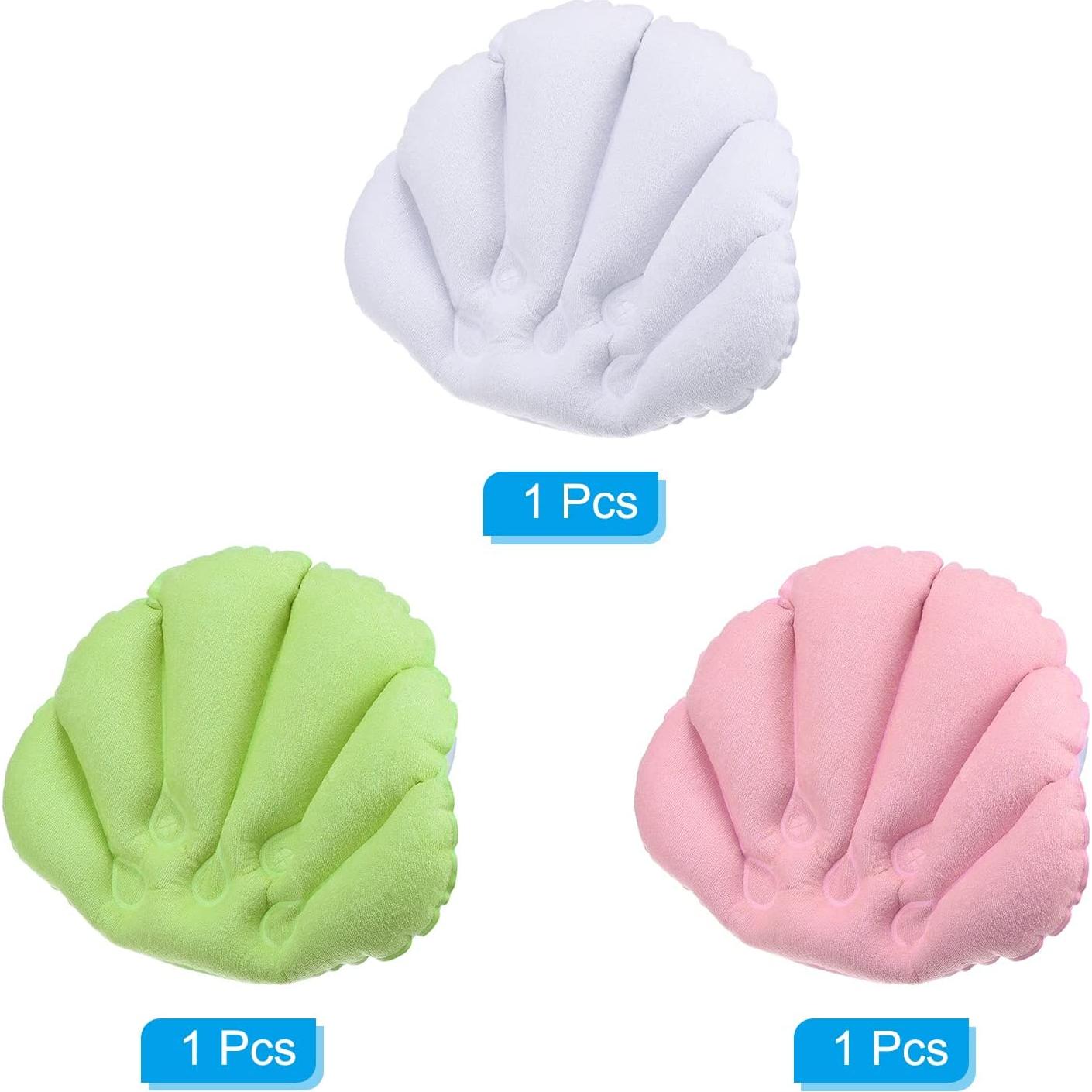 Almohada de Baño Inflable PATIKIL - 3 Piezas Soporte Cuello