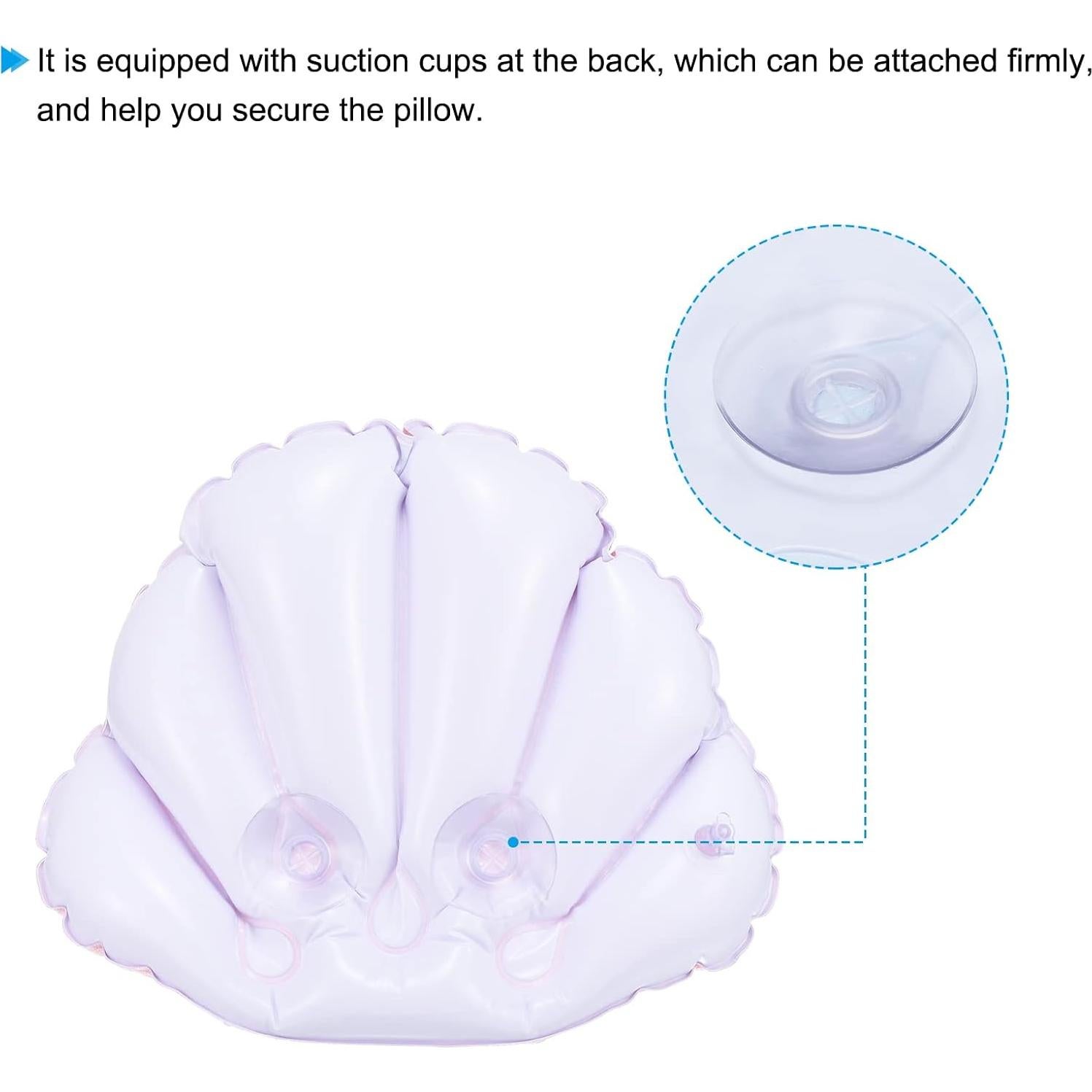 Almohada de Baño Inflable PATIKIL - 3 Piezas Soporte Cuello