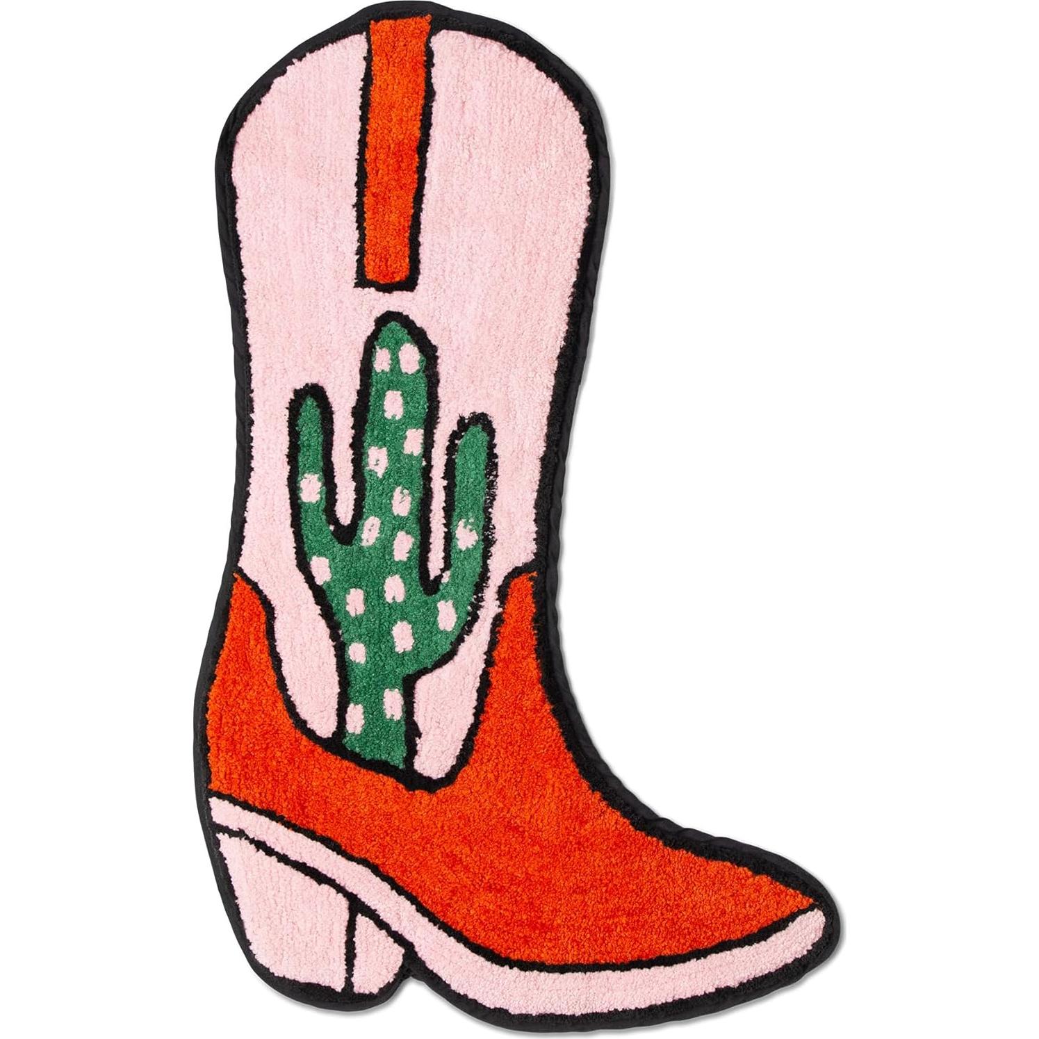 Alfombra de baño antideslizante BIEN BEAU bota vaquera 0.48x0.76m