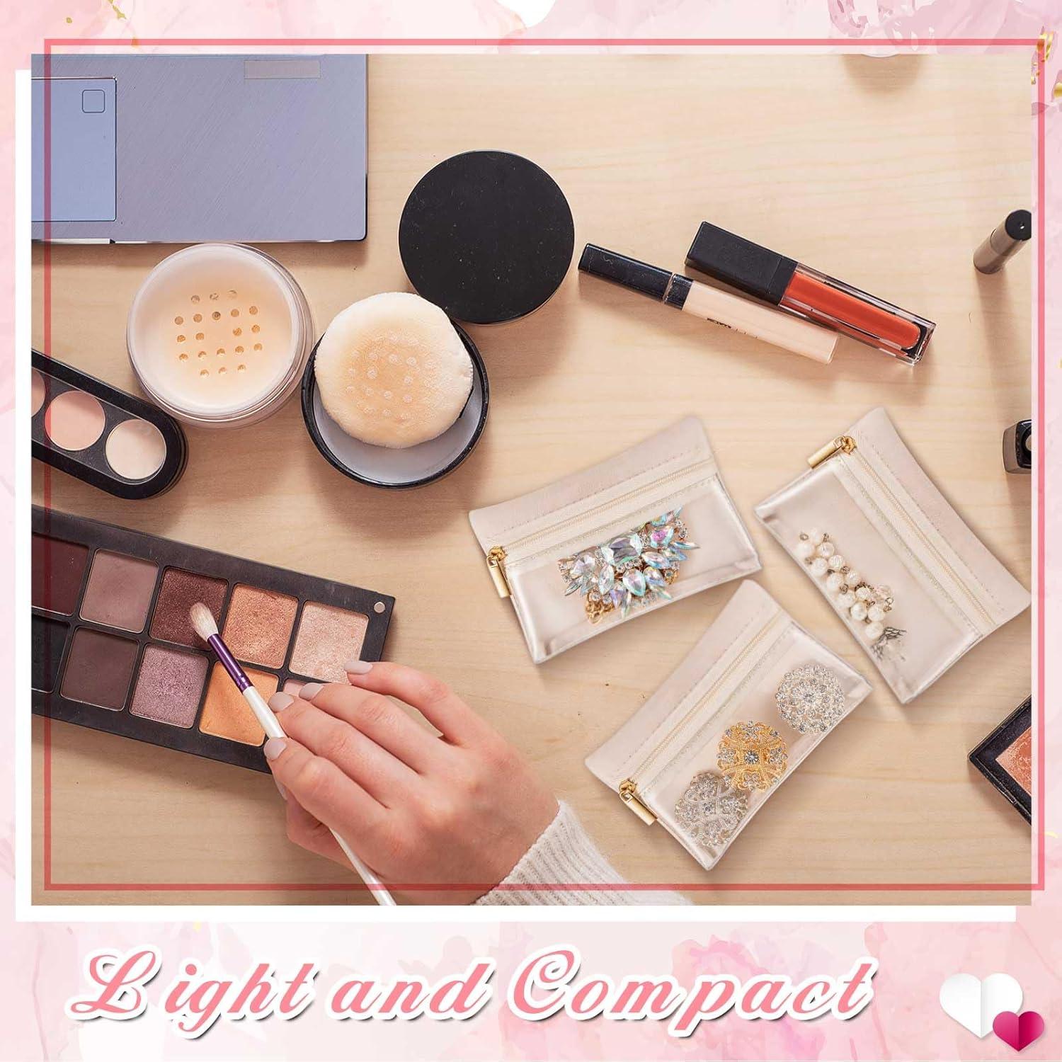 Organizador de Joyería de Viaje Uiifan 24 Bolsas Franela 11.5x8 cm