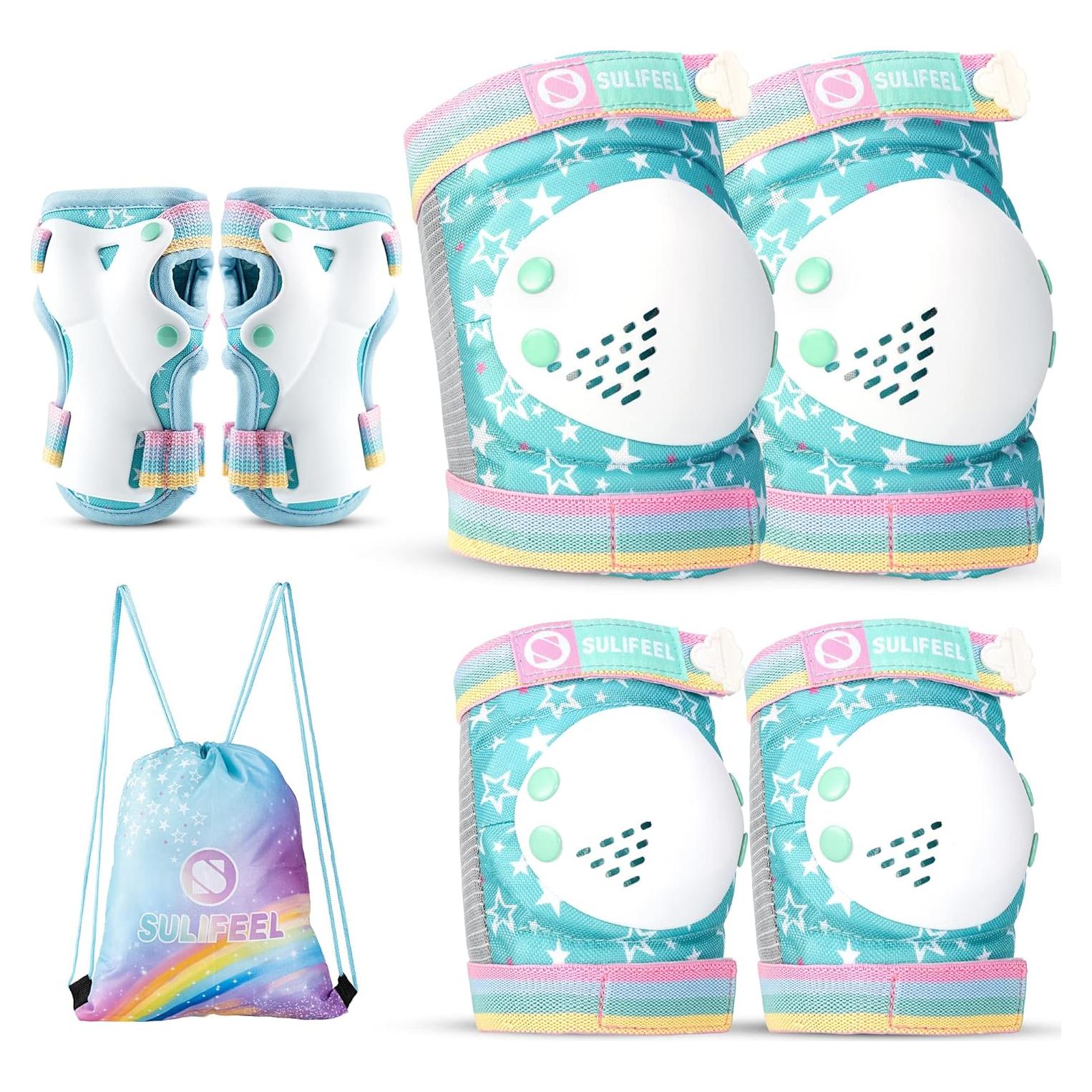 Conjunto Protector Infantil SULIFEEL 7 en 1 Verde Pequeño