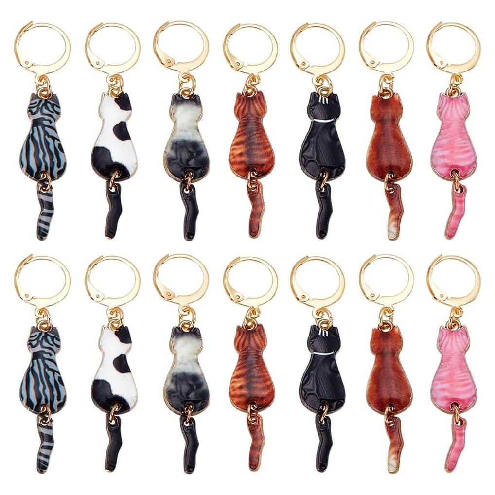 Marcadores de Puntos de Gato CRAFTYMELODY 14 Piezas 7 Colores