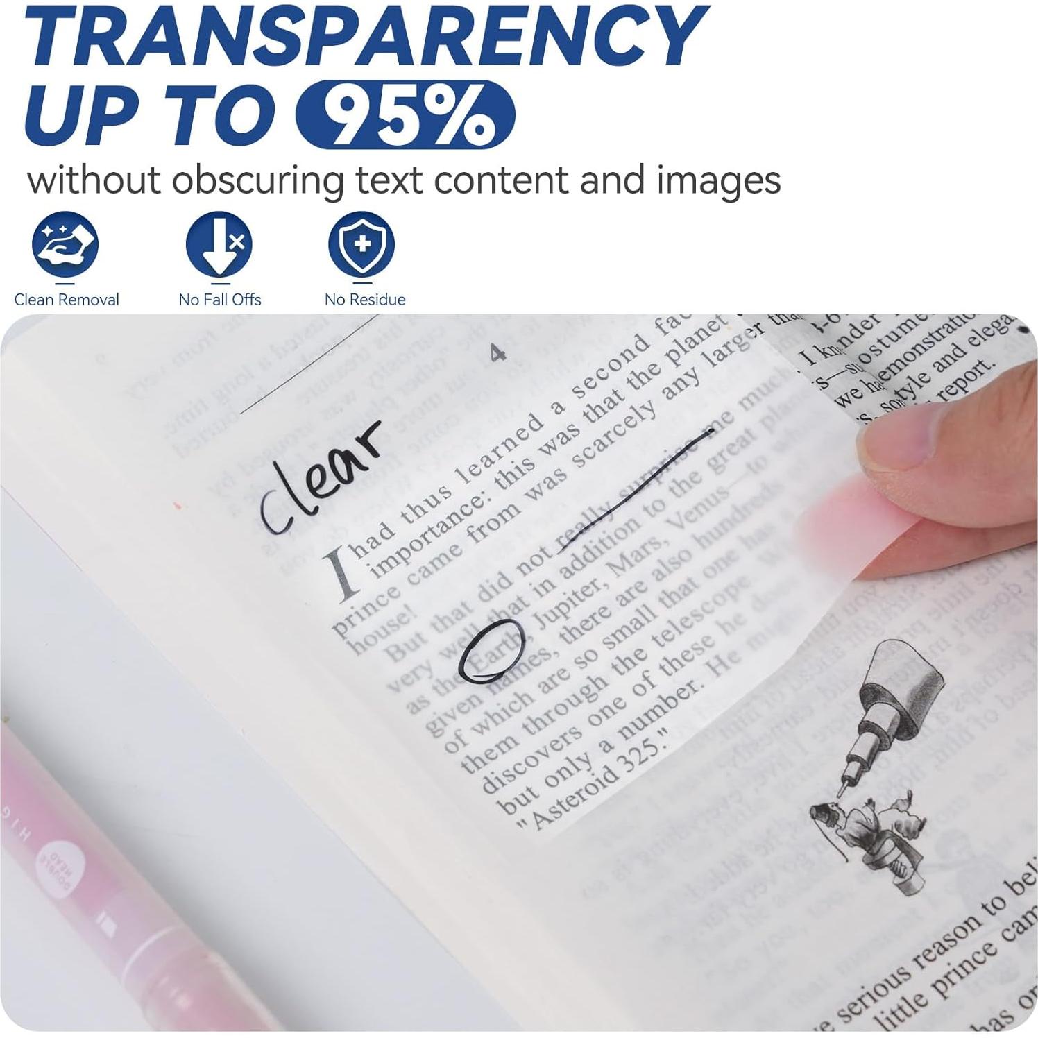 Notas Adhesivas Transparentes Tecolu 800 Hojas 13 Paquetes