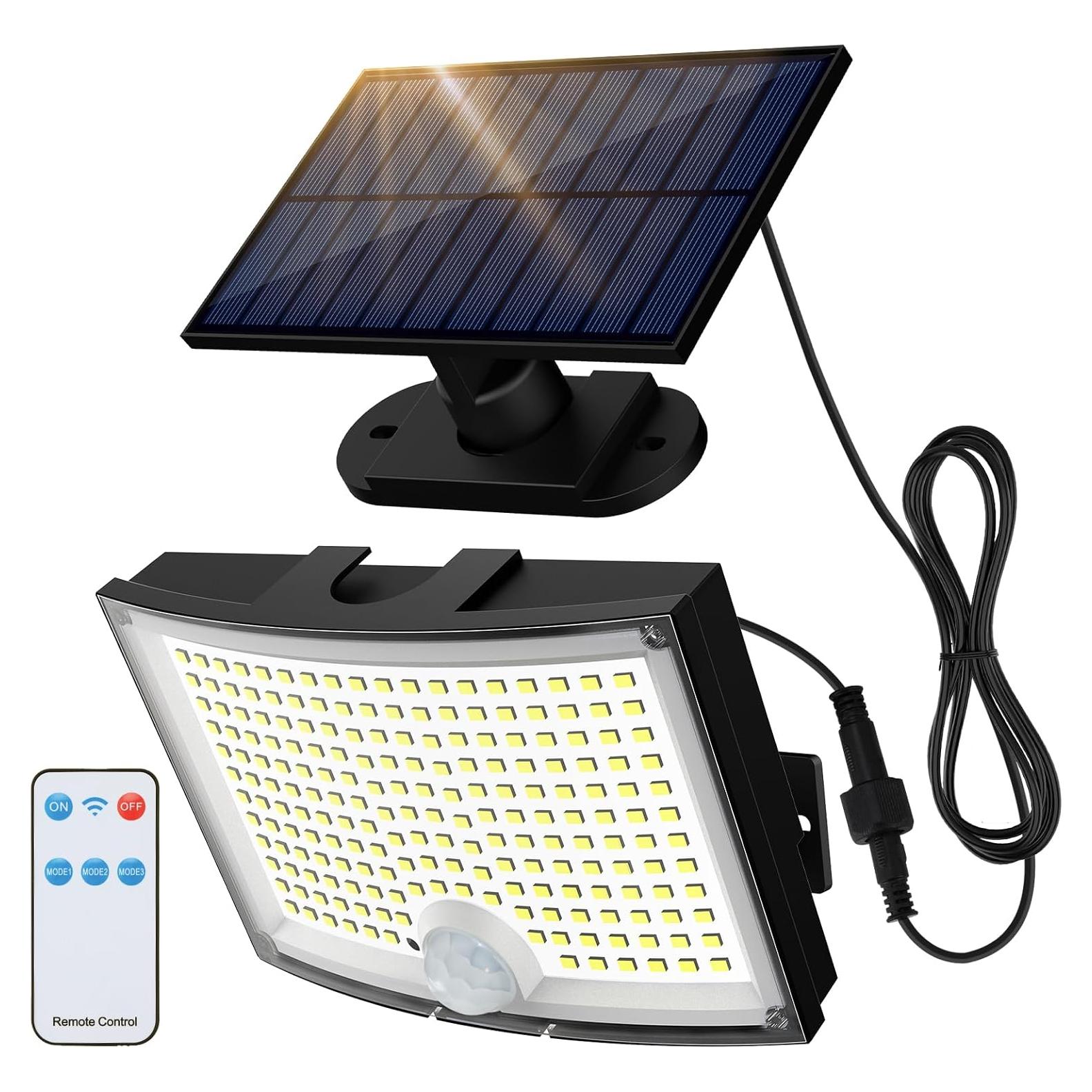 Luces Solares de Inundación Adiding 2800LM con Control Remoto