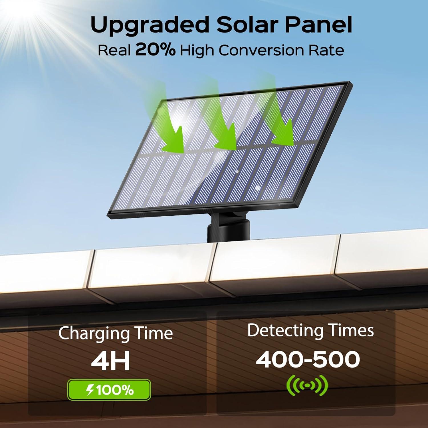 Luces Solares de Inundación Adiding 2800LM con Control Remoto