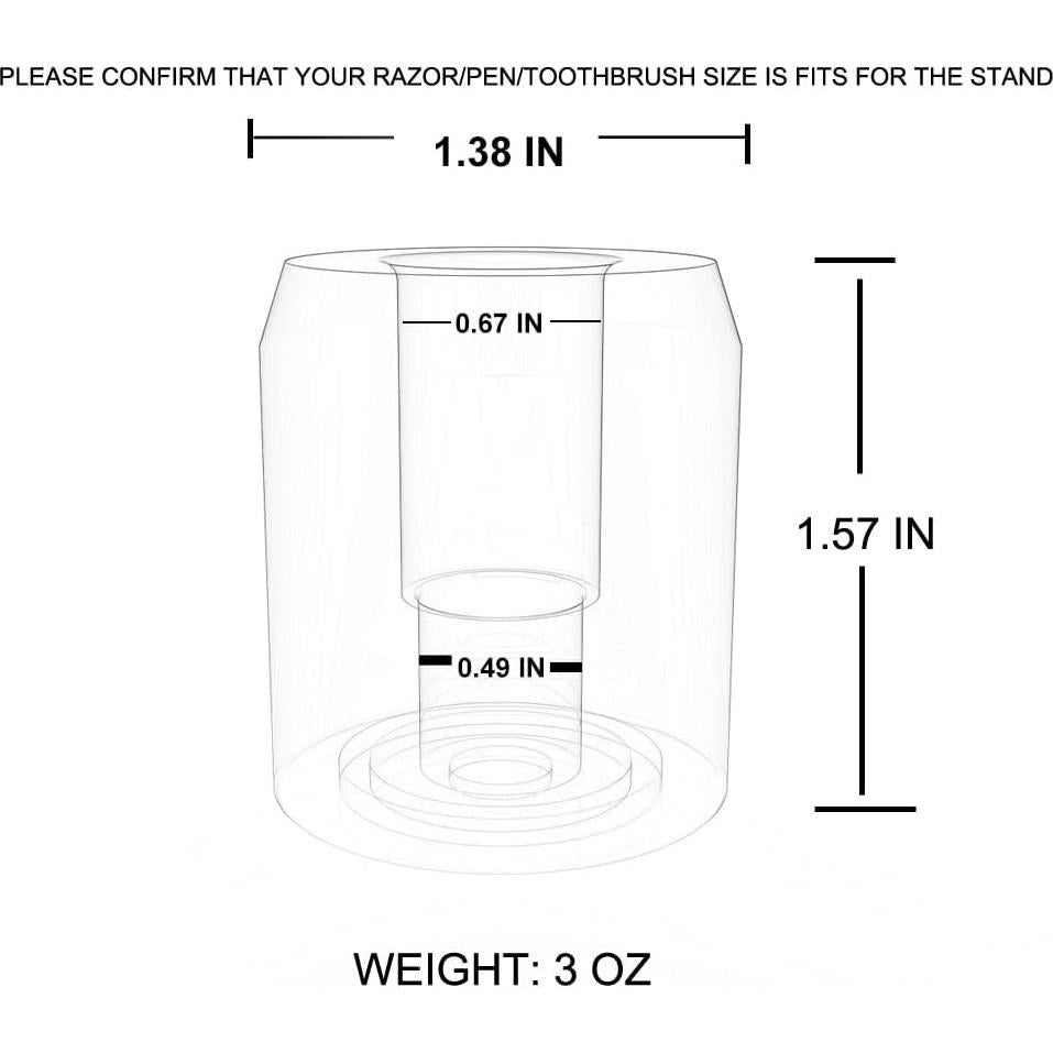 Soporte de Afeitar DEDGE Cromo Clásico - Doble Bisel - 1.7cm