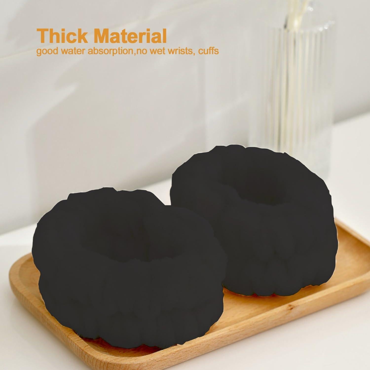 Conjunto de Toallas de Muñeca y Diadema HTEGM 6 Pcs