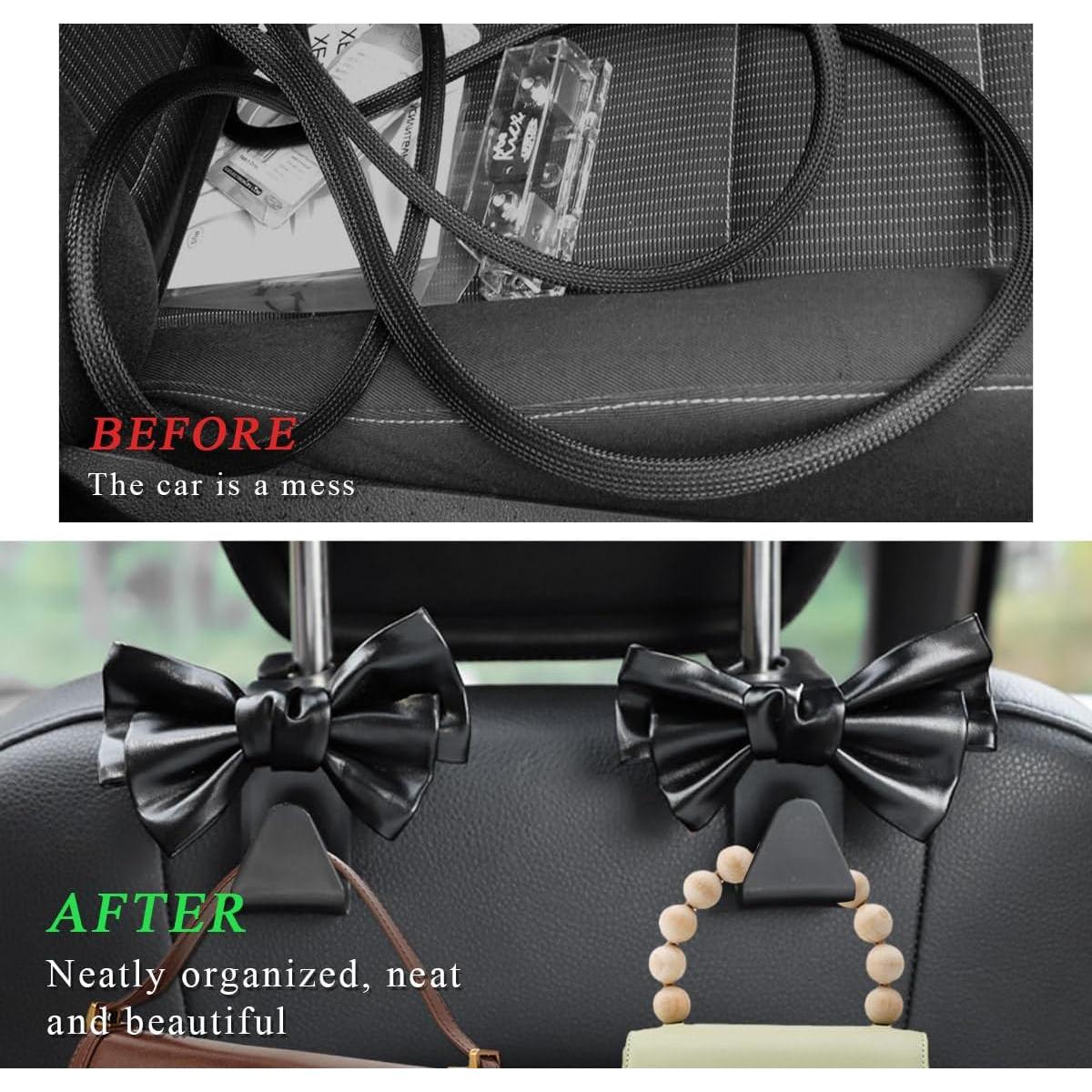 Soporte de Bolsa para Ganchos de Coche SHMZK - 2 Piezas Negro