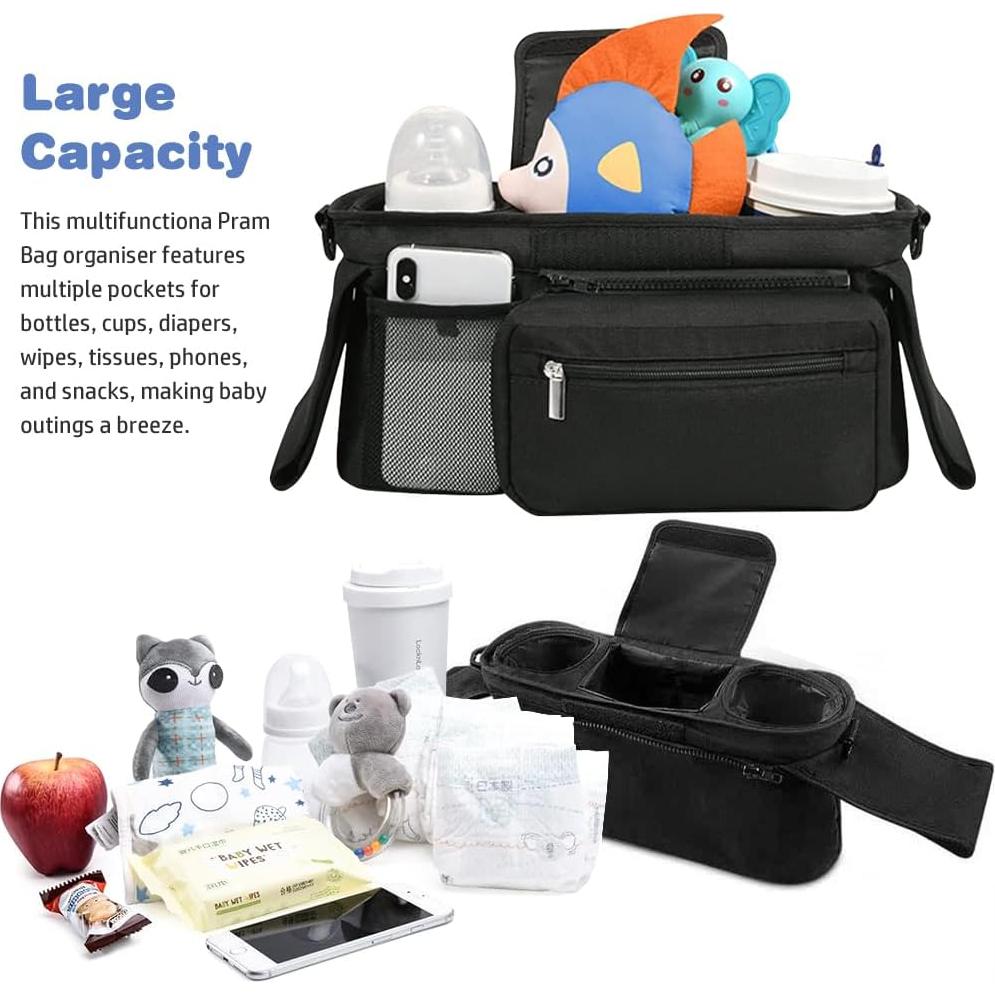 Organizador de Cochecito de Bebé KLERICER Universal Negro