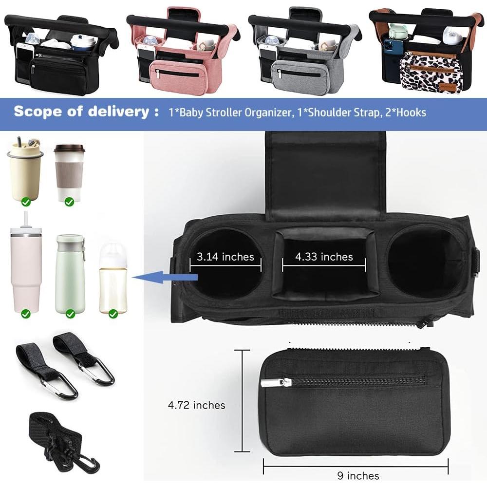 Organizador de Cochecito de Bebé KLERICER Universal Negro