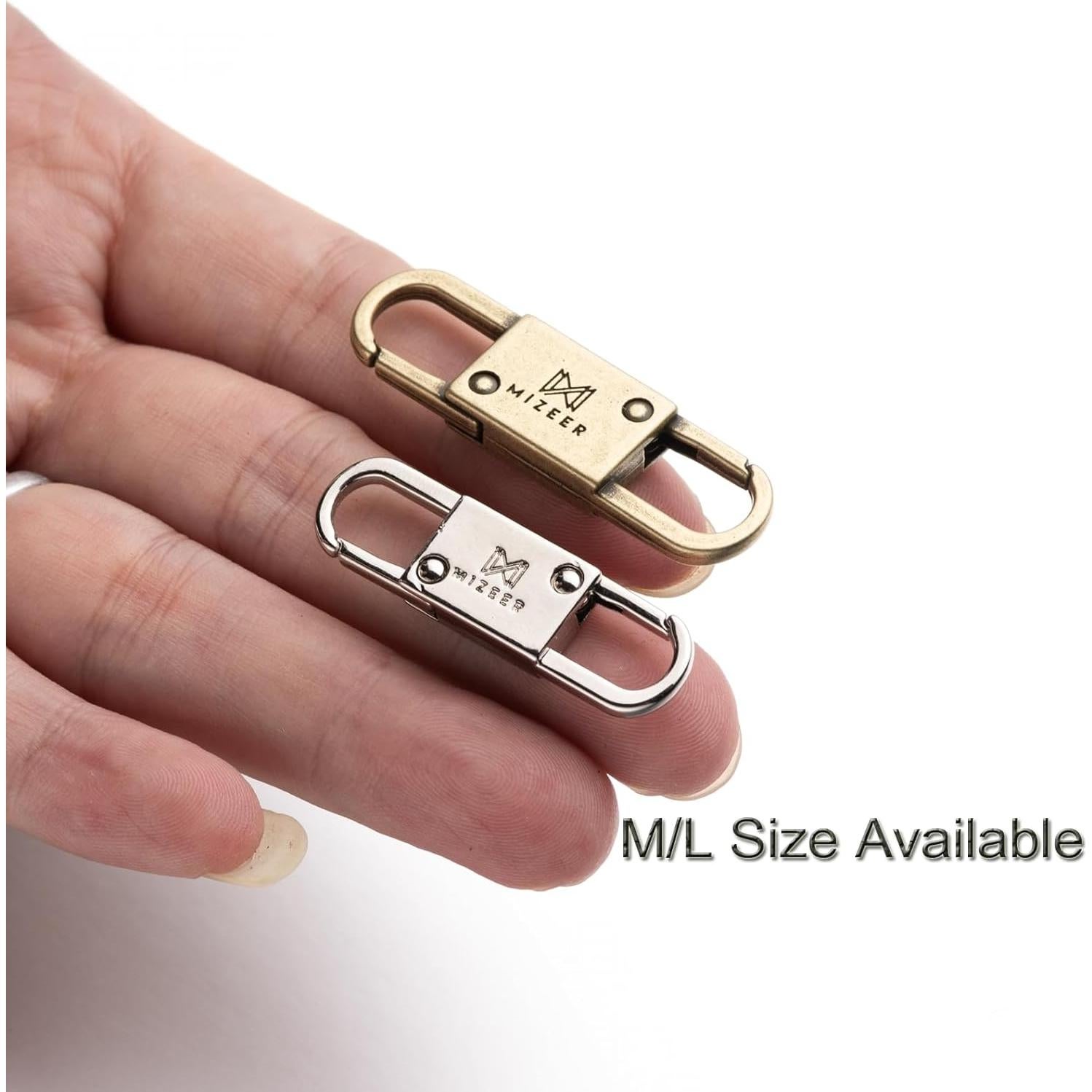 Clips Antirrobo Mizeer para Cremalleras - 2 Tamaños, 4 Piezas