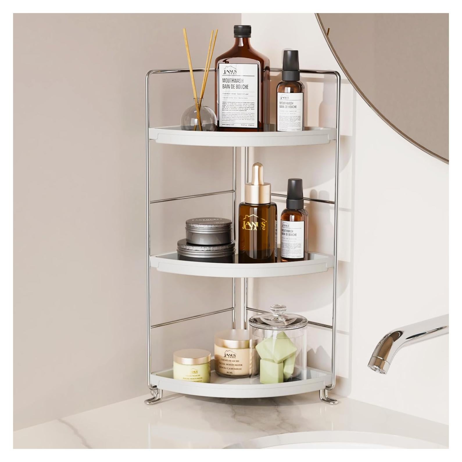 Organizador de Baño de 3 Niveles JANUS LiANG Cromo