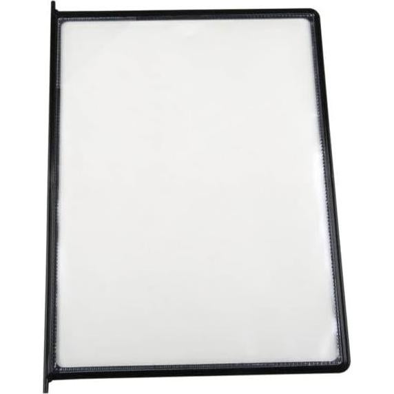 Bolsillos de Exhibición Doble Cara M&T Displays 21.6x27.9 cm Negro (10 Pzs)