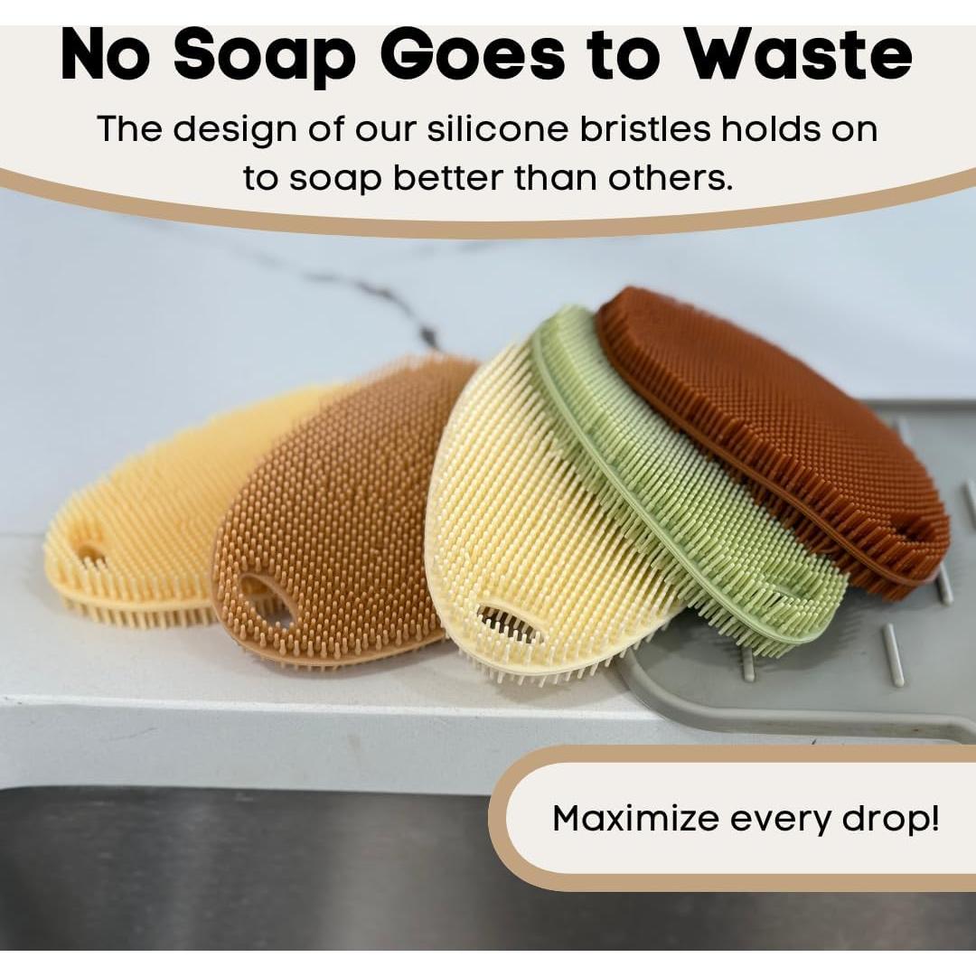 Esponjas de Silicona para Platos Asiopphire - Paquete de 5 Otoño