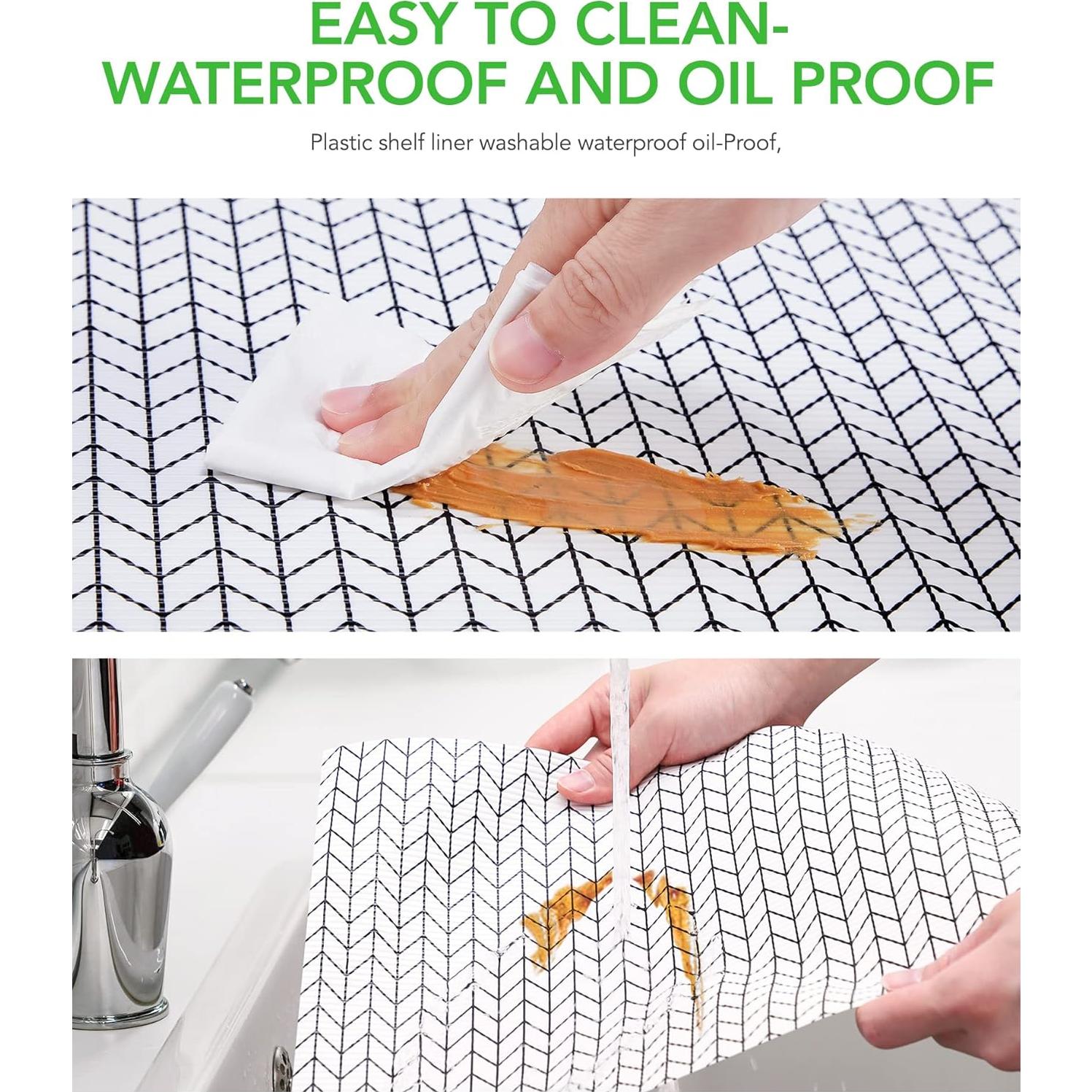 Forro de Estante Antideslizante Jersow 30.48x61 cm Blanco