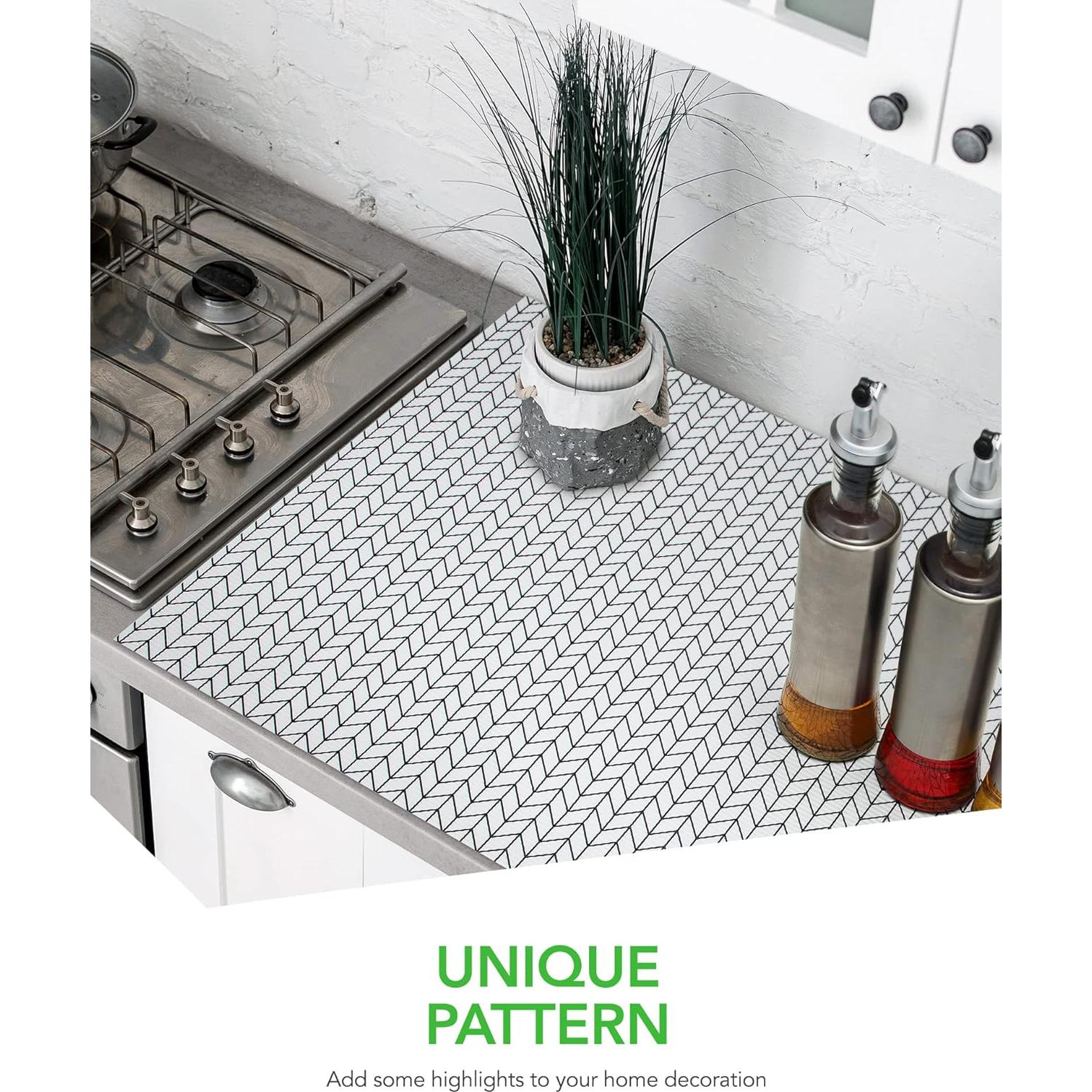 Forro de Estante Antideslizante Jersow 30.48x61 cm Blanco