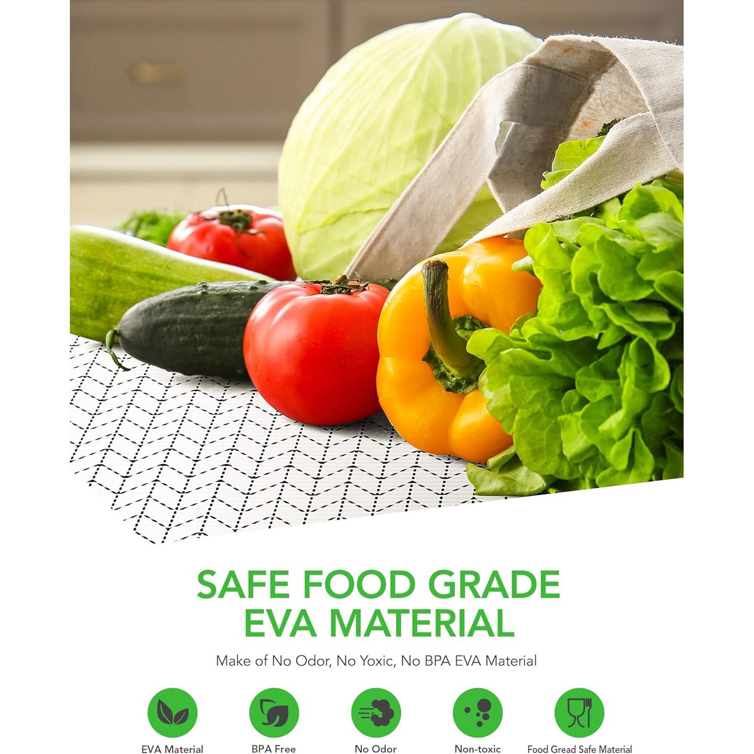 Forro de Estante Antideslizante Jersow 30.48x61 cm Blanco