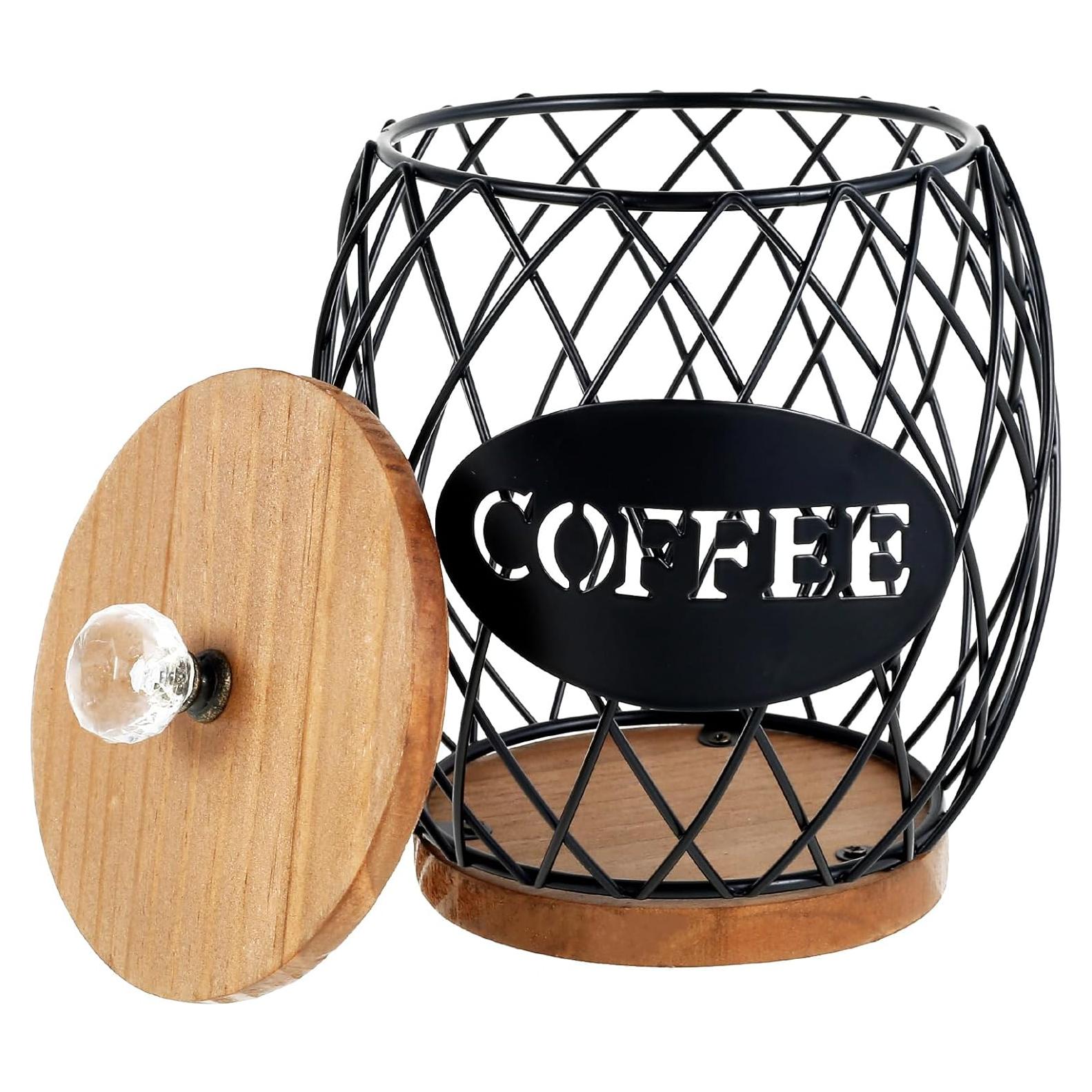 Cesta de Almacenamiento de Cápsulas de Café STUIPIUL Negra