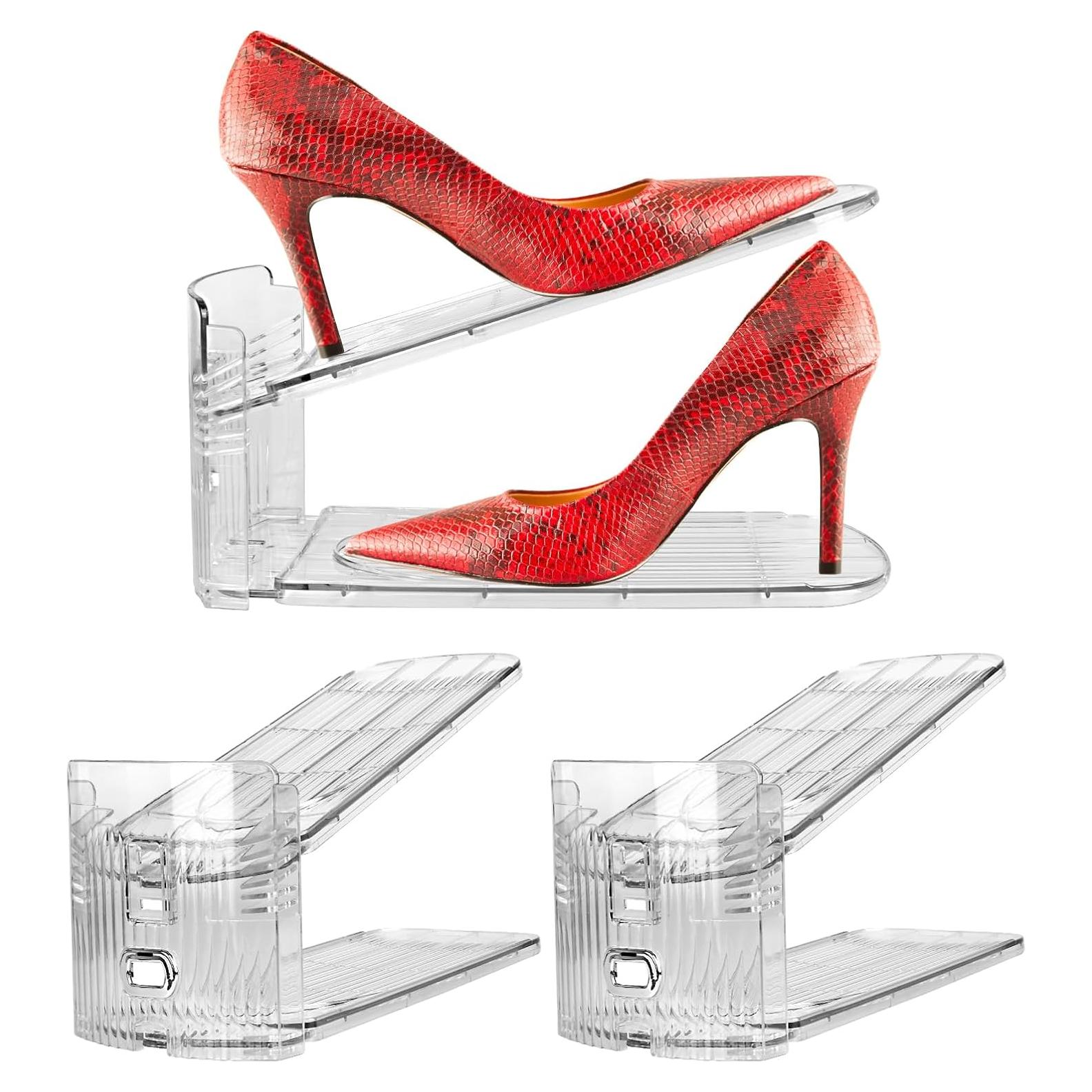 Organizador de Zapatos Yes!Fresh 3 Niveles Transparente 2 Paquete