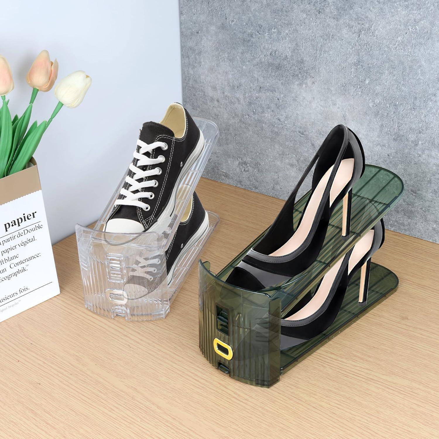 Organizador de Zapatos Yes!Fresh 3 Niveles Transparente 2 Paquete