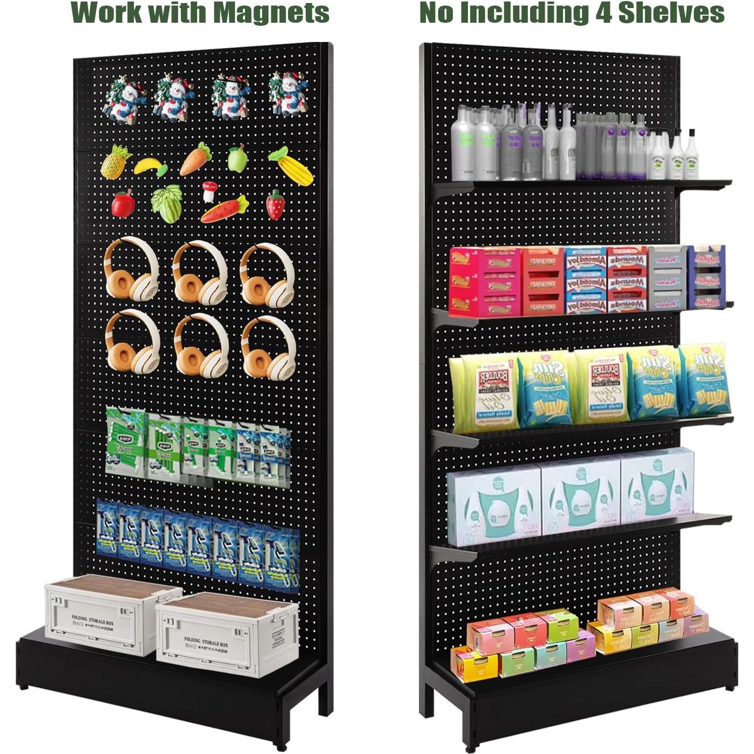 Soporte de Exhibición NectaCol Pegboard 94x196 cm Negro