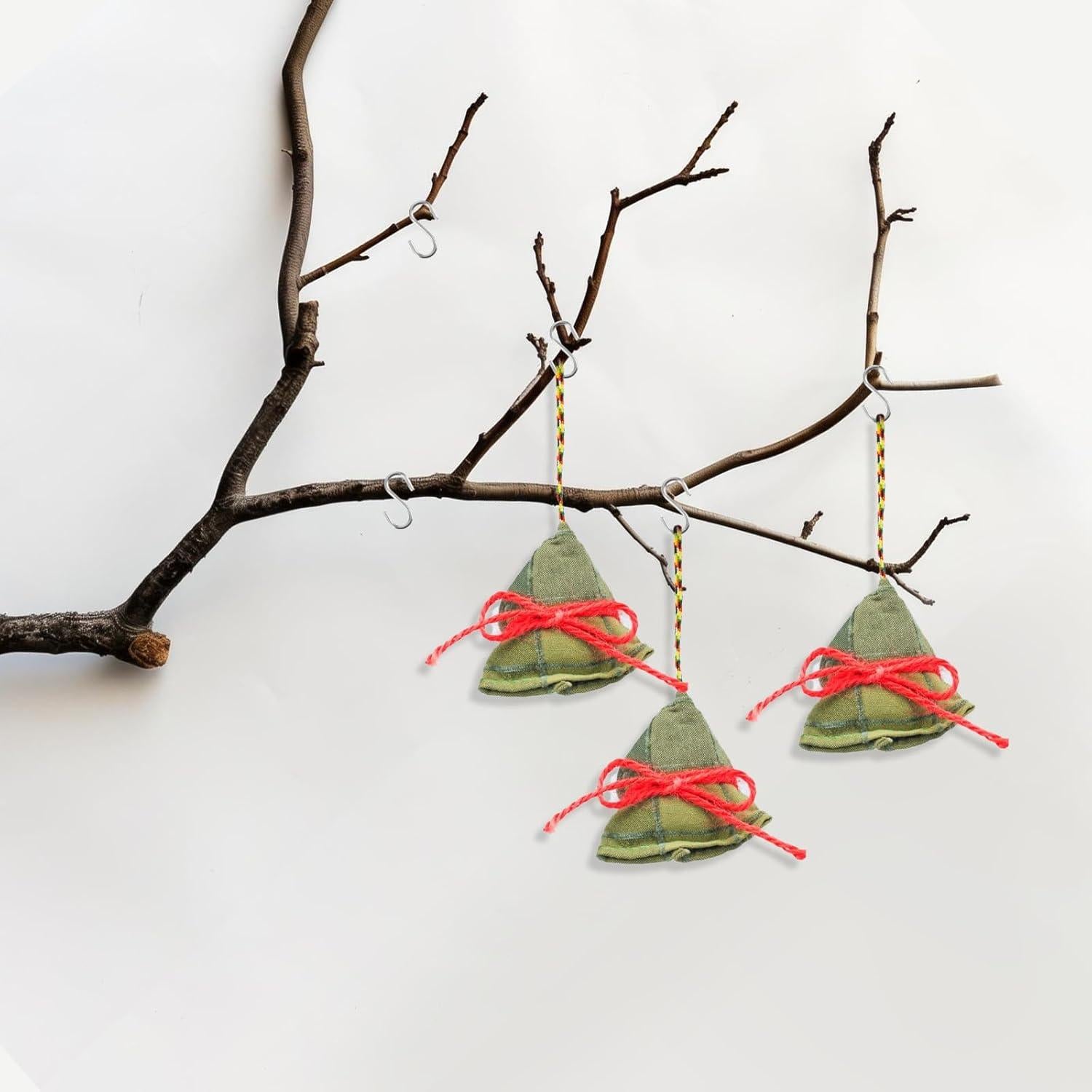 100 Ganchos en S Mini de Acero Inoxidable Plata 14x9mm