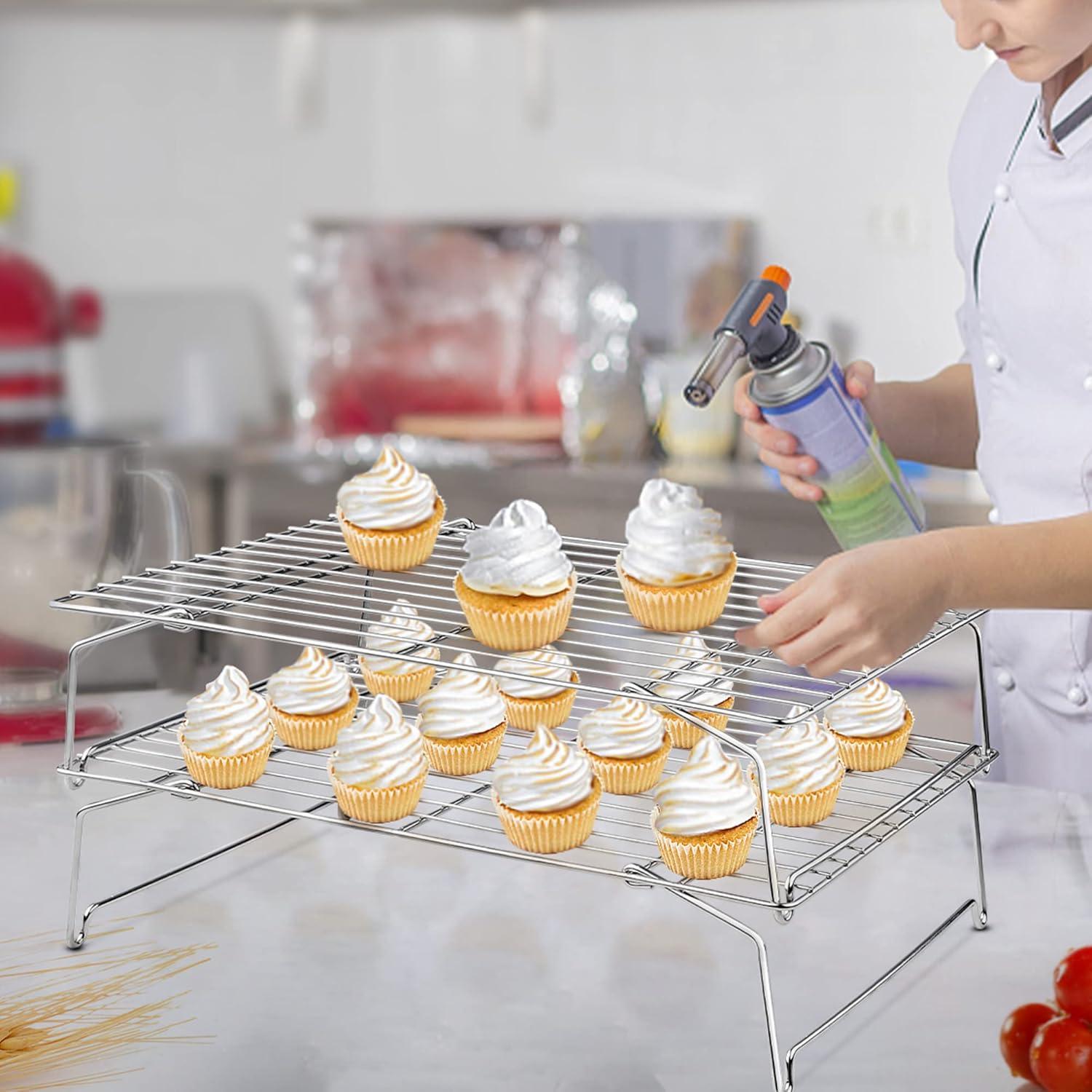 Rejilla de Enfriamiento Apilable TeamFar 38.1x25.9 cm Acero Inoxidable