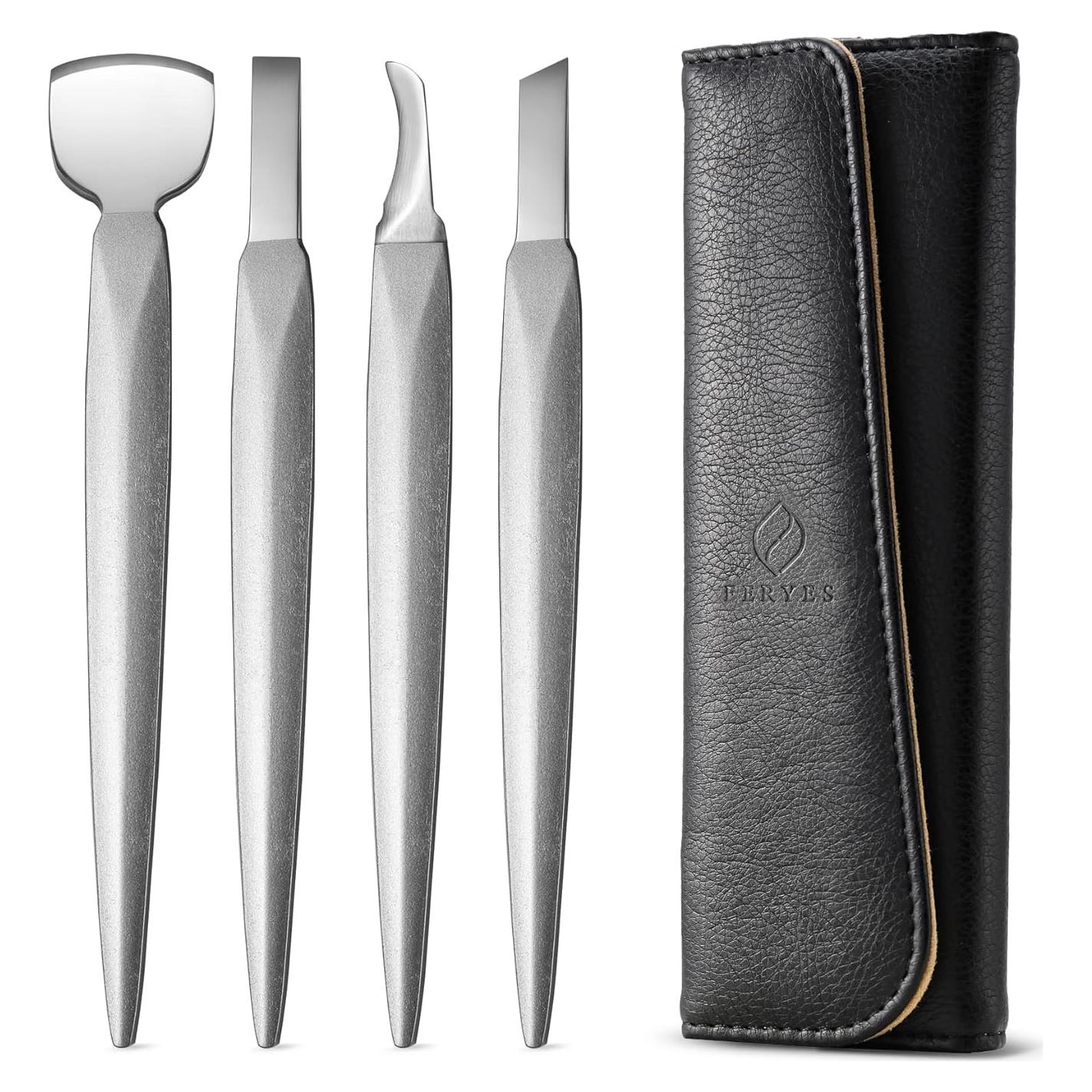 Kit de Pedicura Profesional FERYES 4PCS - Cuchillos Inoxidable