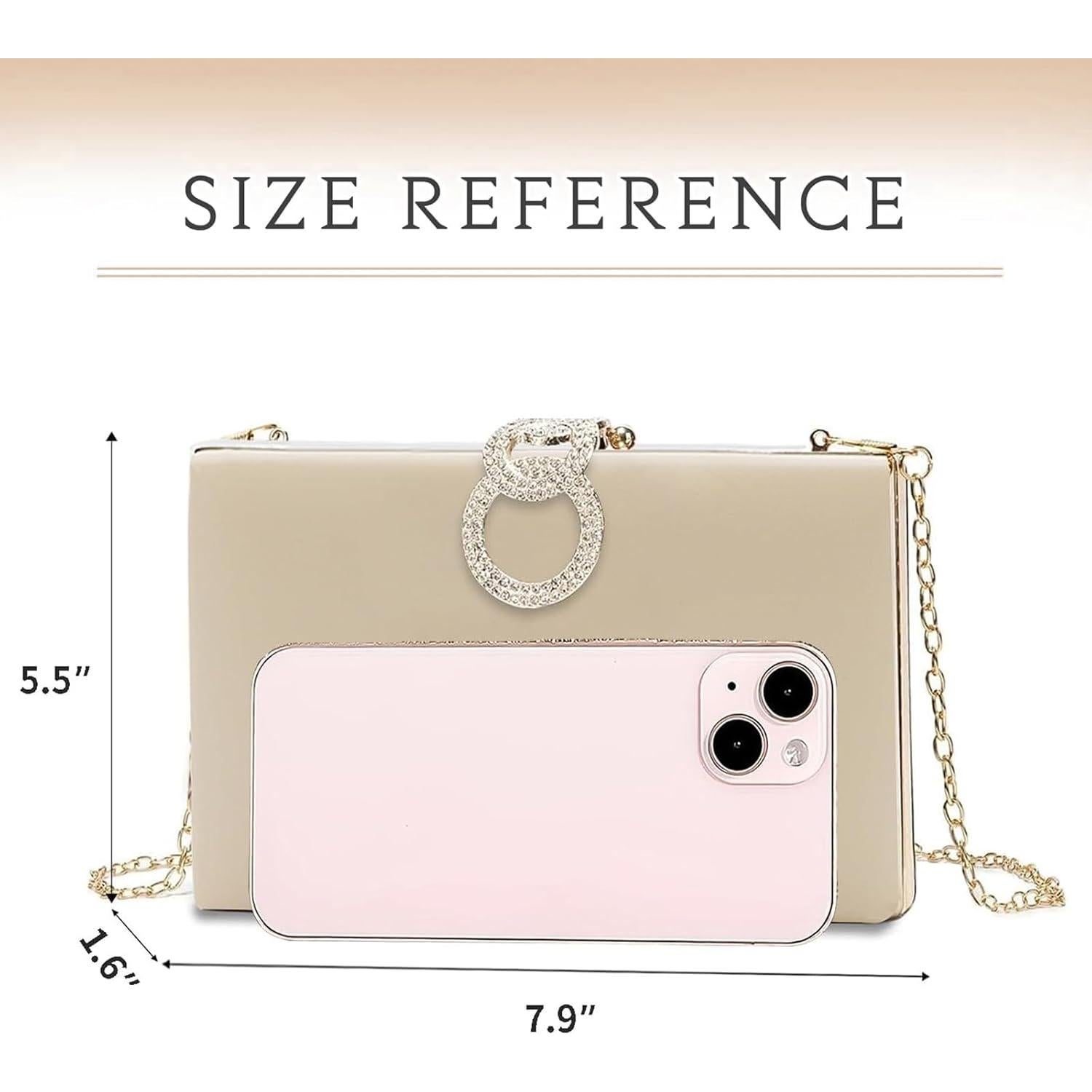 Bolso de Noche Clutch Nude para Mujeres - Elegante y Versátil