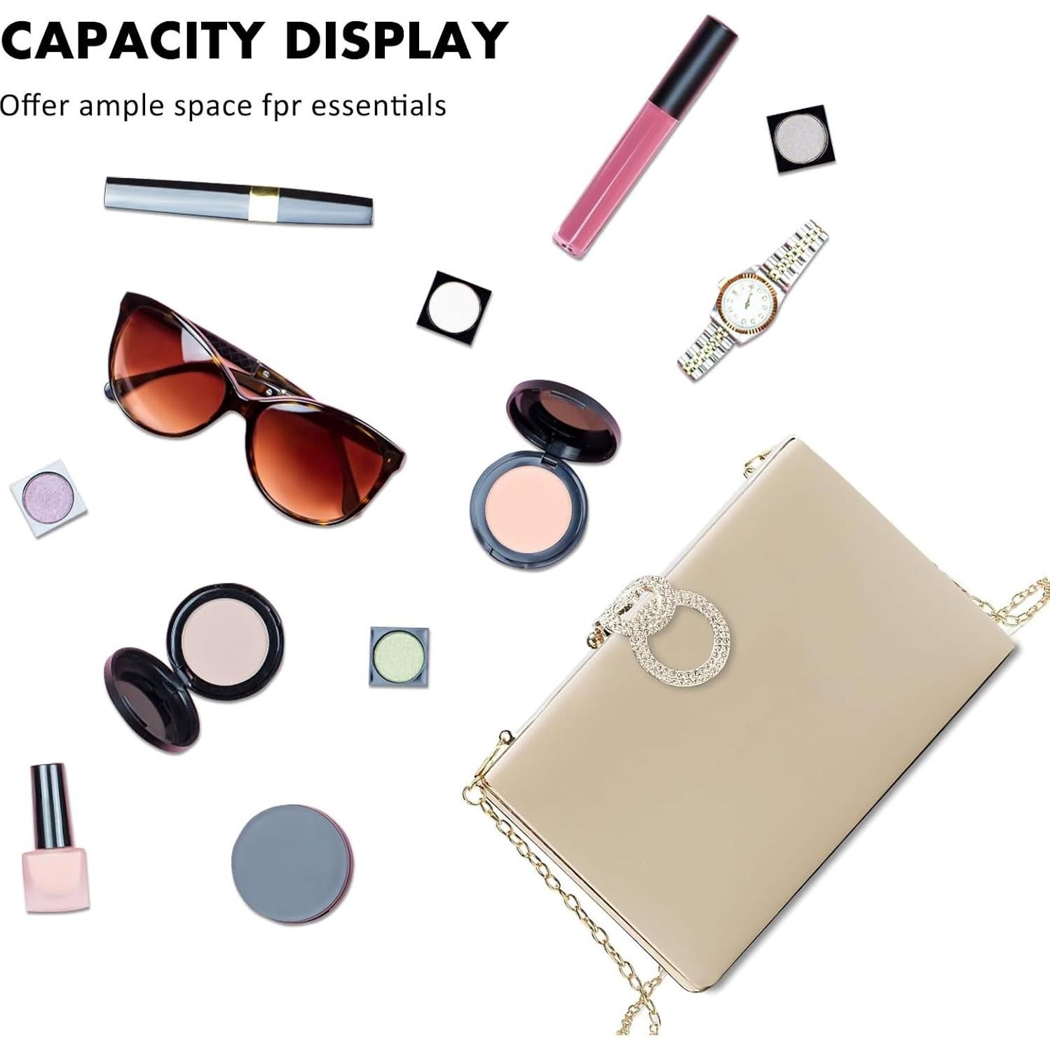 Bolso de Noche Clutch Nude para Mujeres - Elegante y Versátil