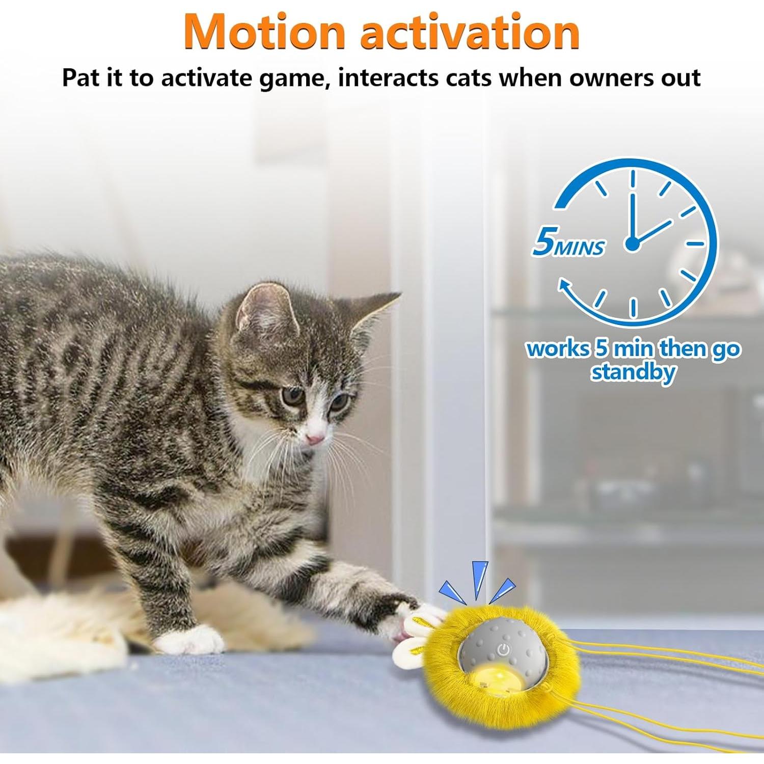 Juguete Interactivo para Gatos LEPLE LP16 Gris con Sensor