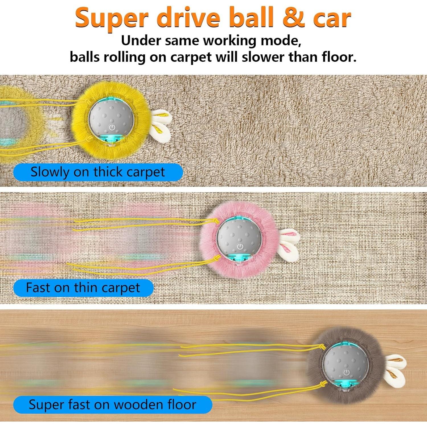 Juguete Interactivo para Gatos LEPLE LP16 Gris con Sensor