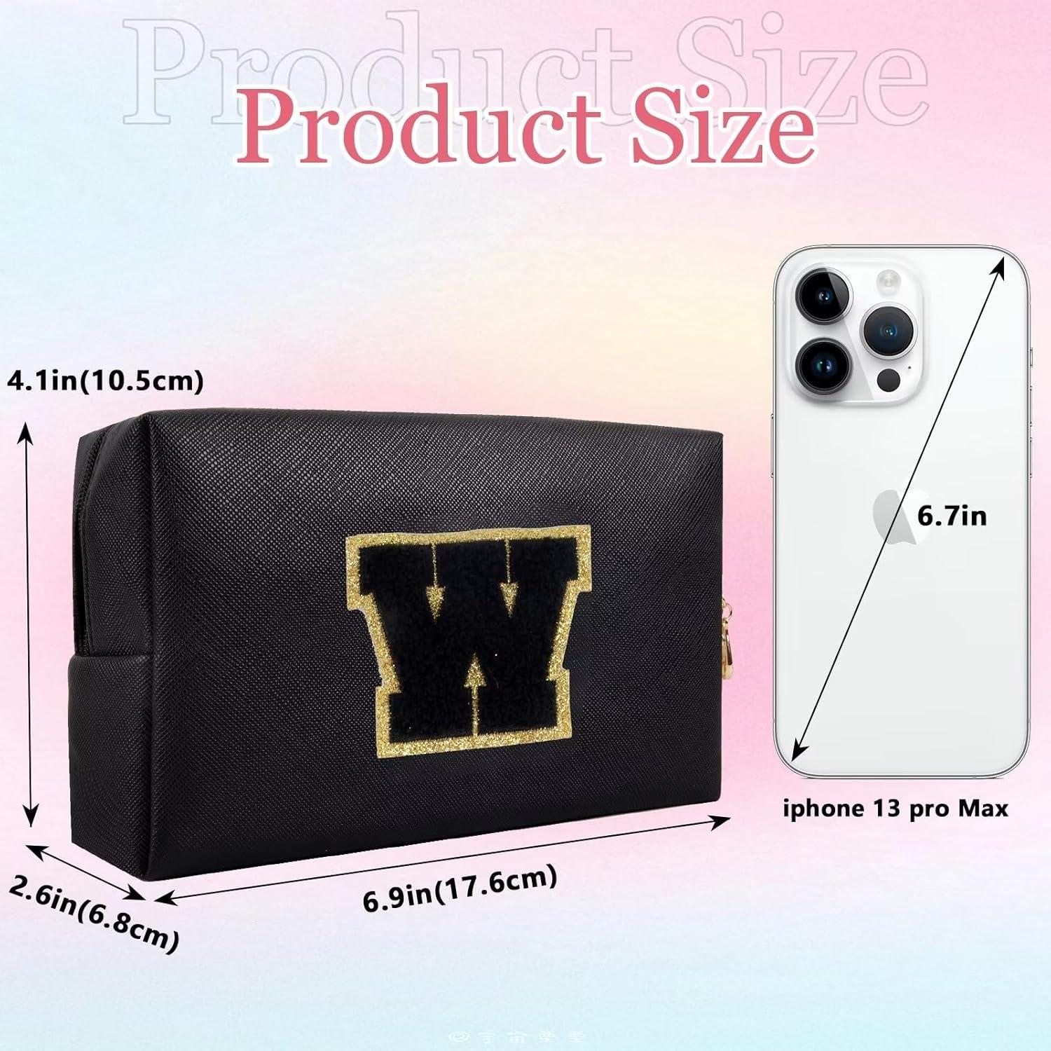 Neceser de Maquillaje Personalizado HENGNI Cuero PU Negro