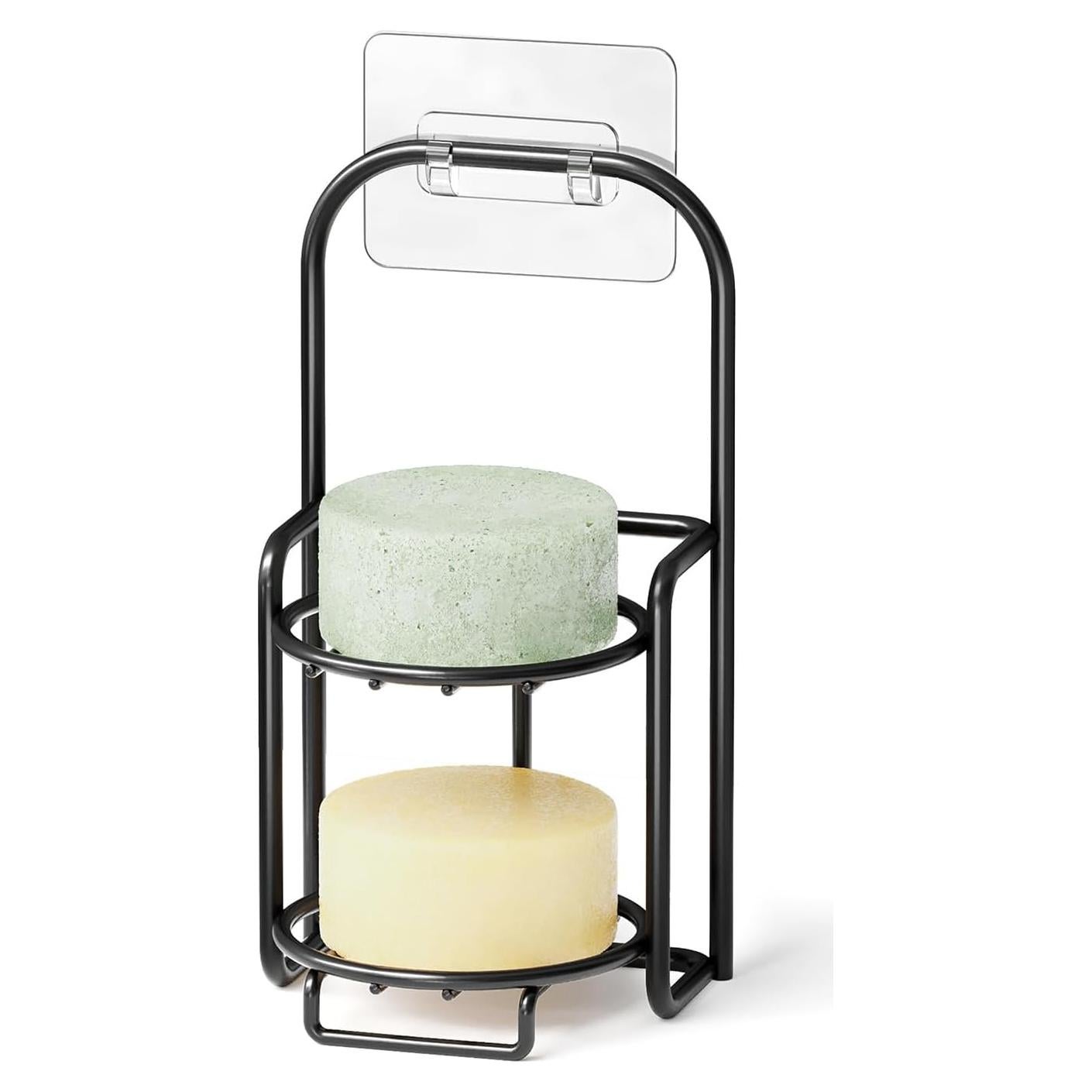 Soporte de Jabón SpaceAid 2 Niveles Acero Inoxidable Negro