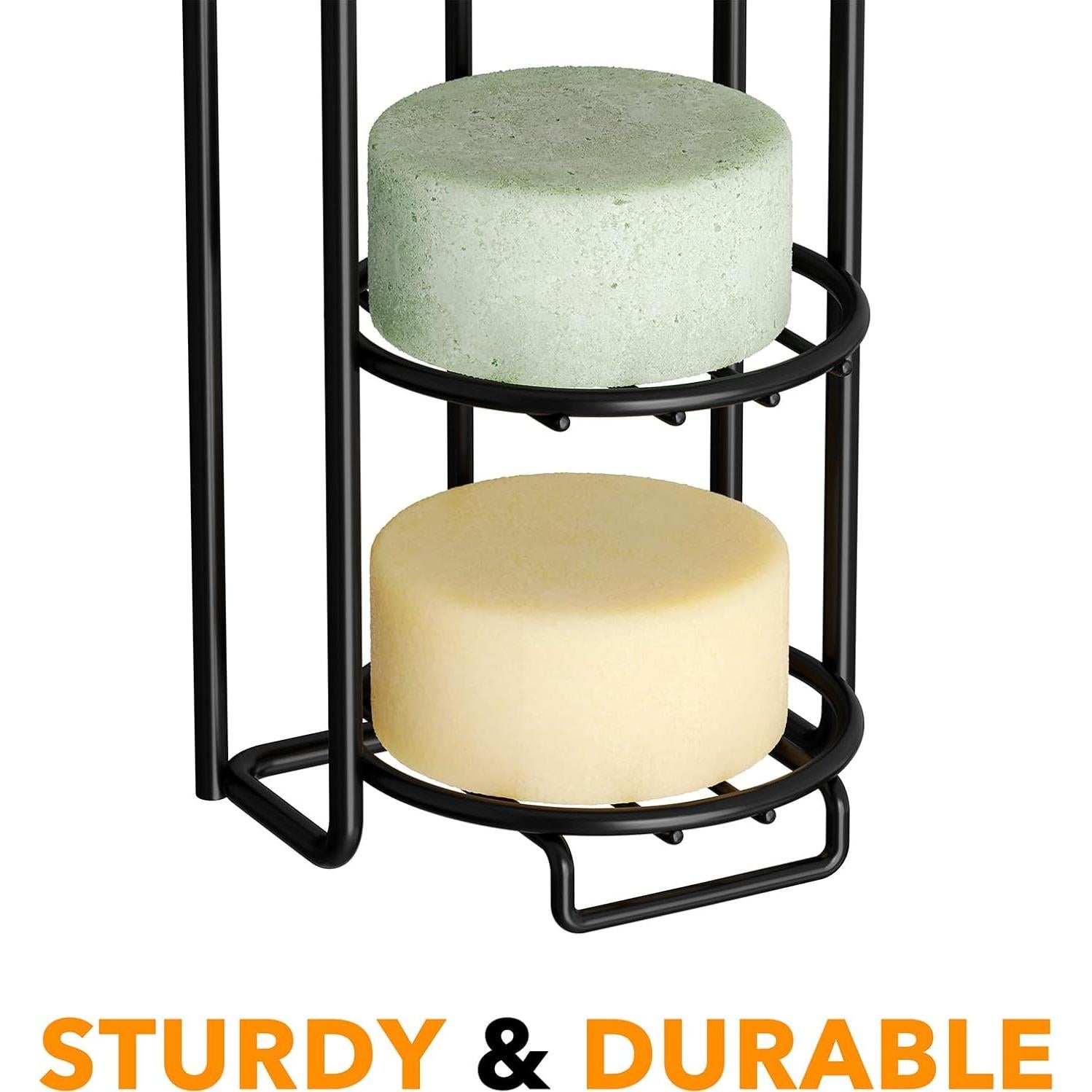 Soporte de Jabón SpaceAid 2 Niveles Acero Inoxidable Negro