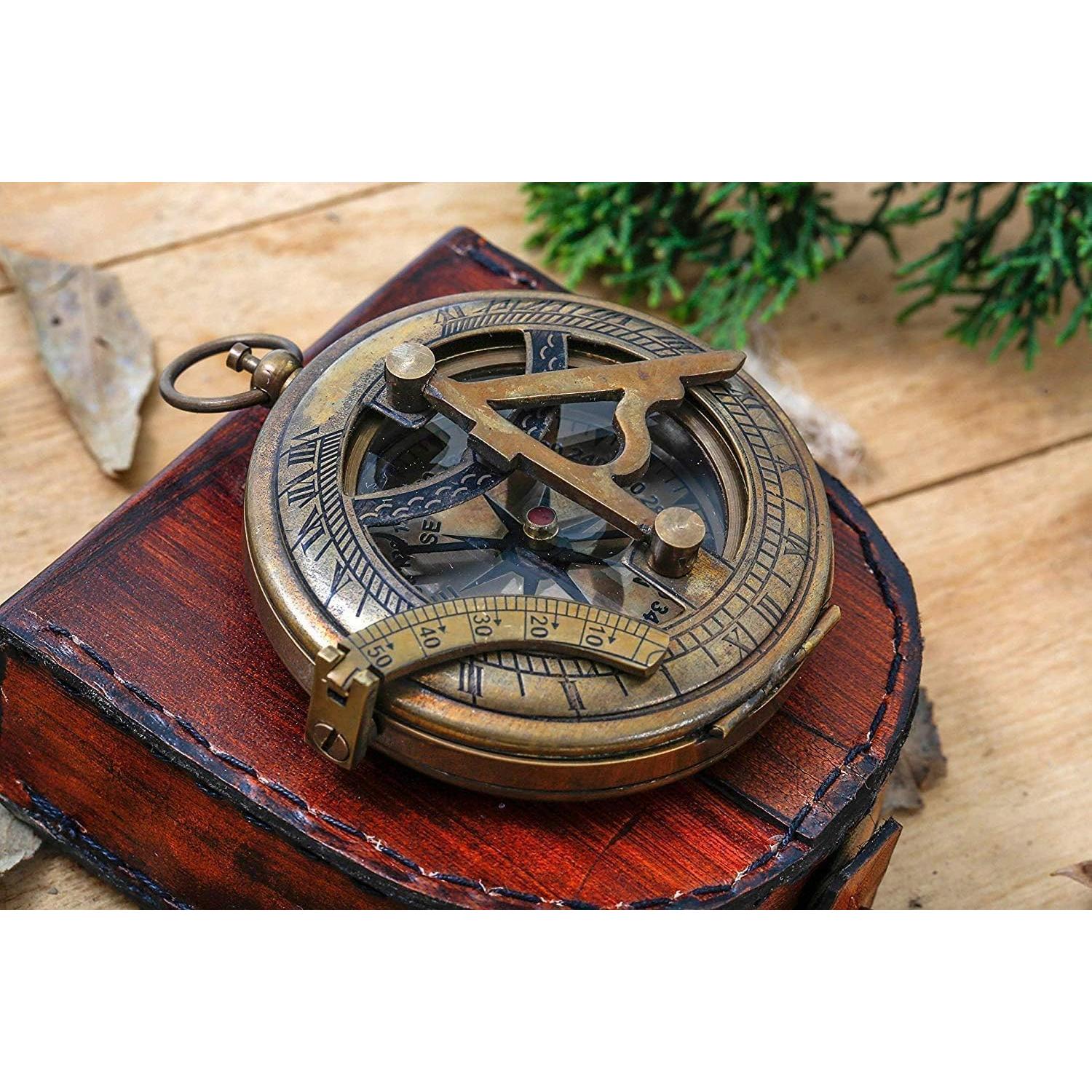 Brújula Náutica Personalizada TheCraftHouse con Caja de Madera