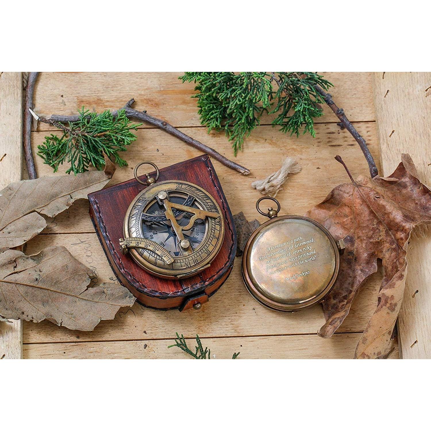 Brújula Náutica Personalizada TheCraftHouse con Caja de Madera