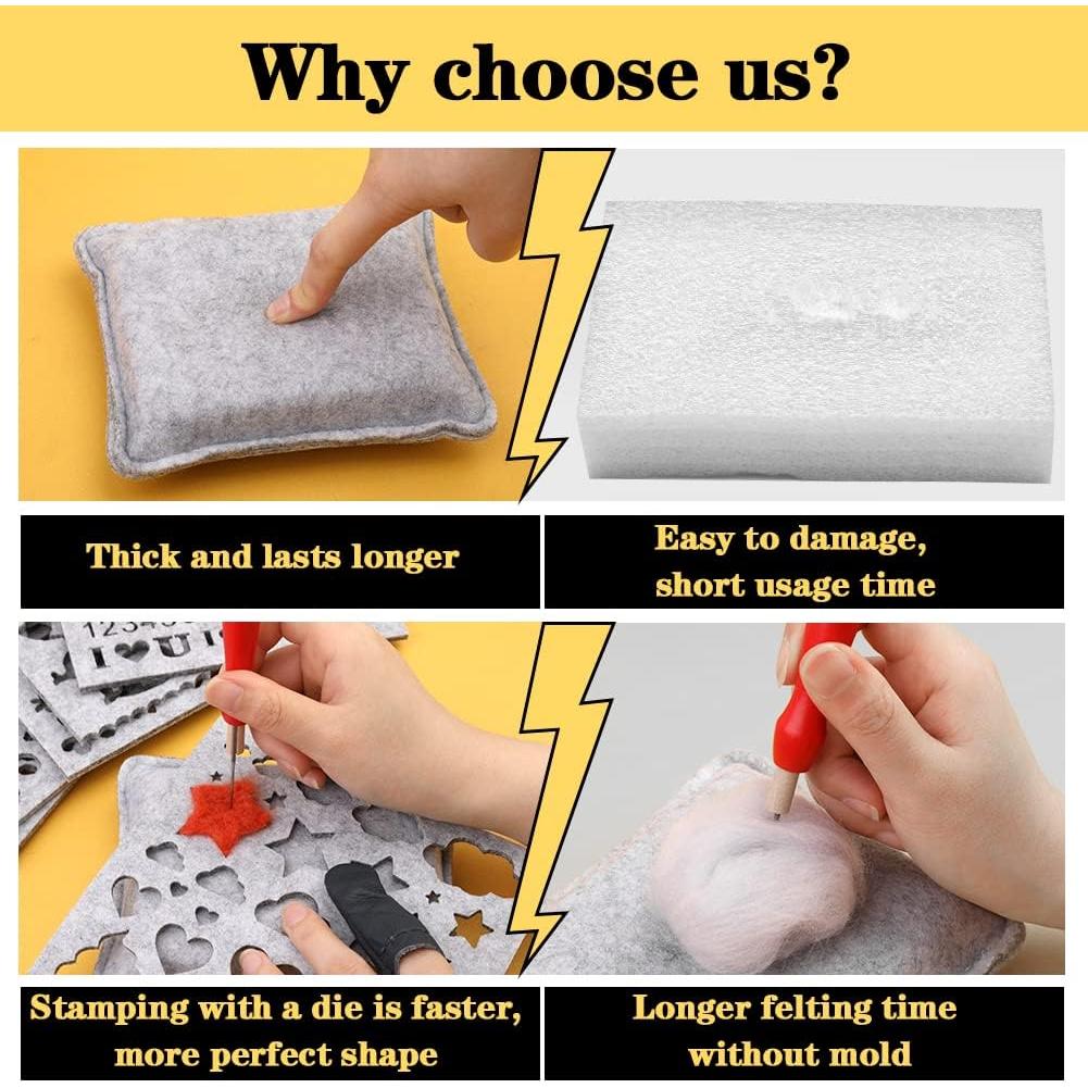 Kit de Agujas de Fieltro Veroave 385 Pcs con Bolsa de Almacenamiento