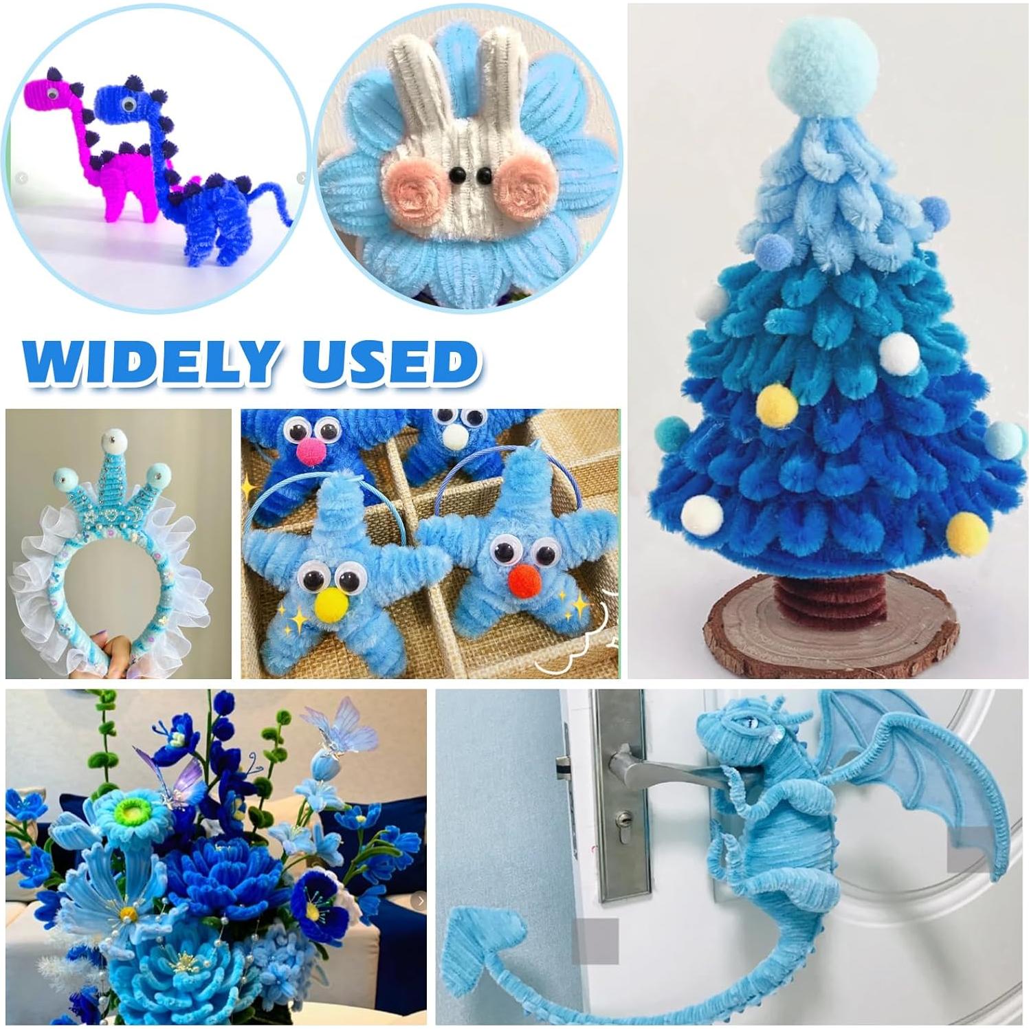 Juego de Suministros para Manualidades TOAOB 200pcs Limpiapipas y Ojos Móviles