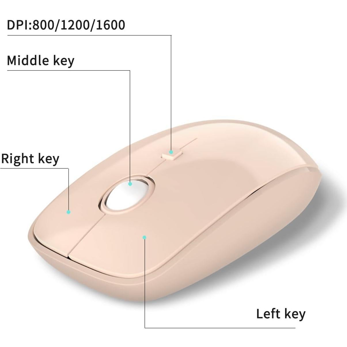 Combo Teclado y Ratón Inalámbrico LETTON Retro 2.4GHz