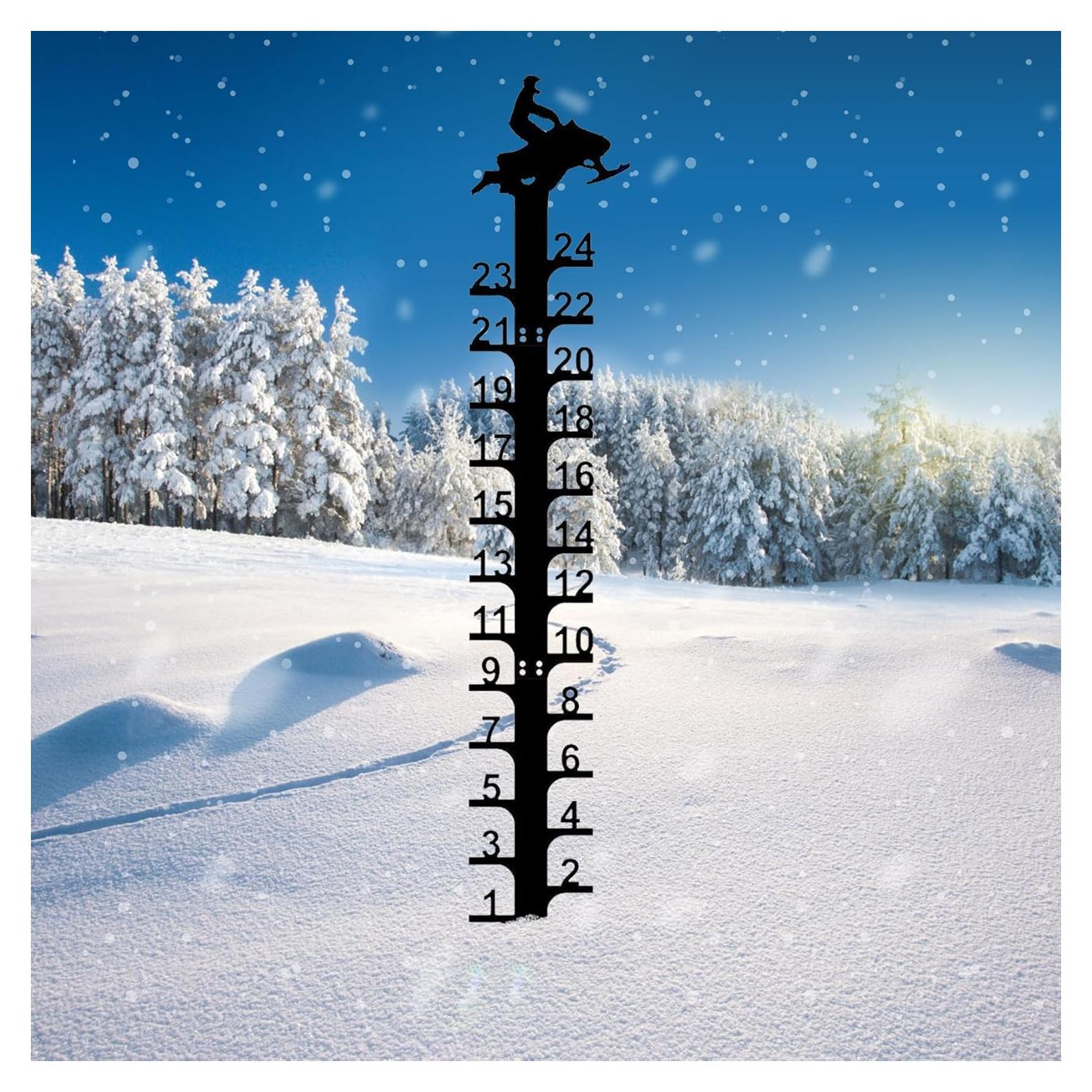 Medidor de Nieve 61 cm UXBDGMTO con Estacas de Metal