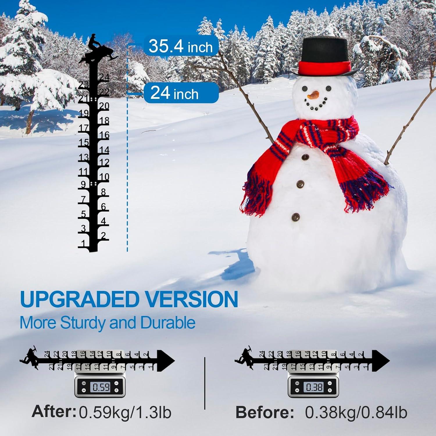 Medidor de Nieve 61 cm UXBDGMTO con Estacas de Metal