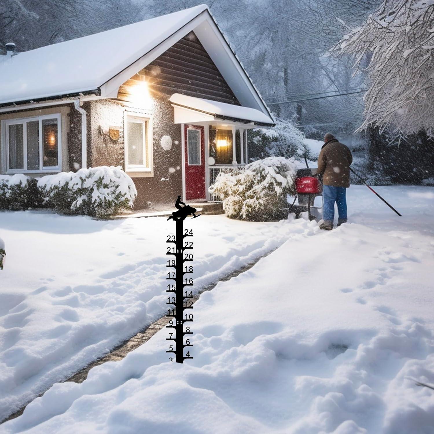 Medidor de Nieve 61 cm UXBDGMTO con Estacas de Metal