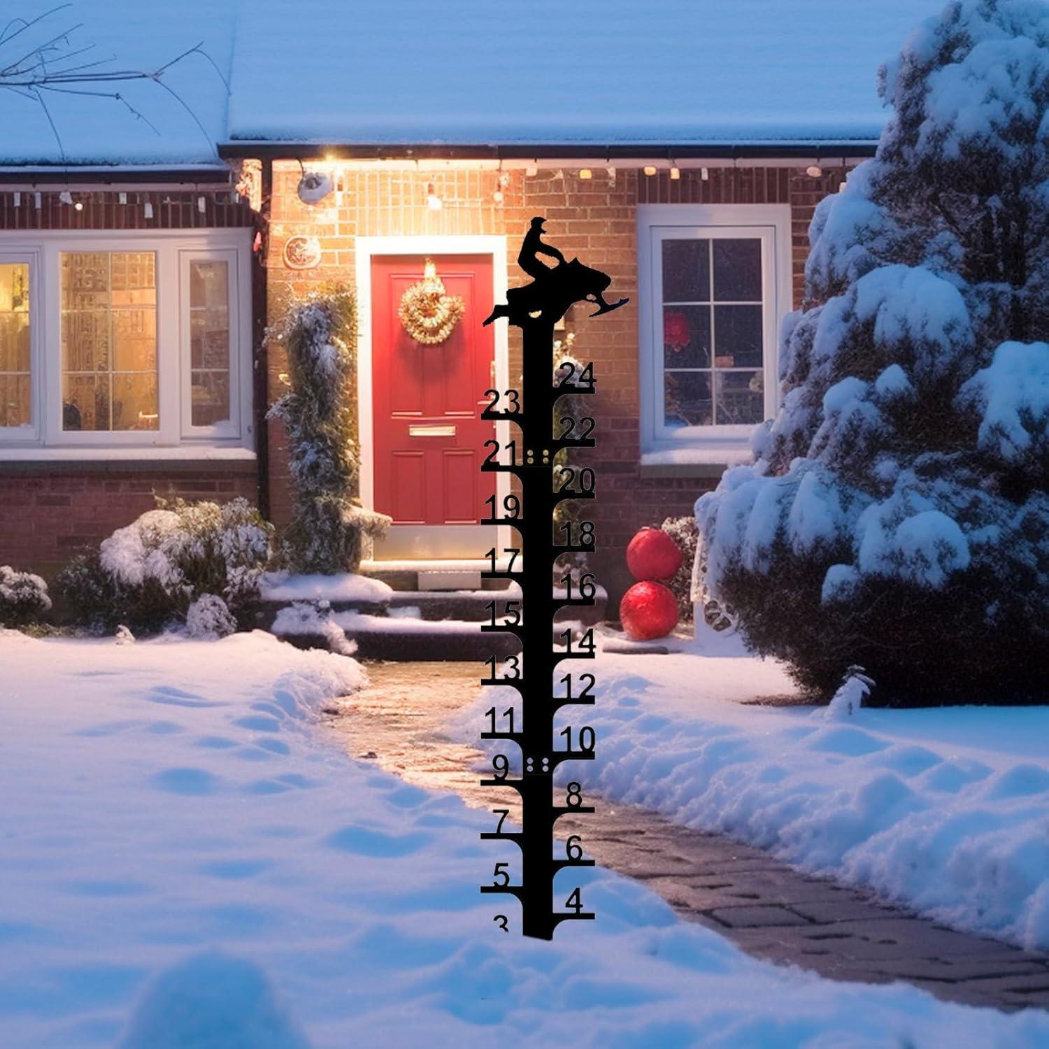 Medidor de Nieve 61 cm UXBDGMTO con Estacas de Metal