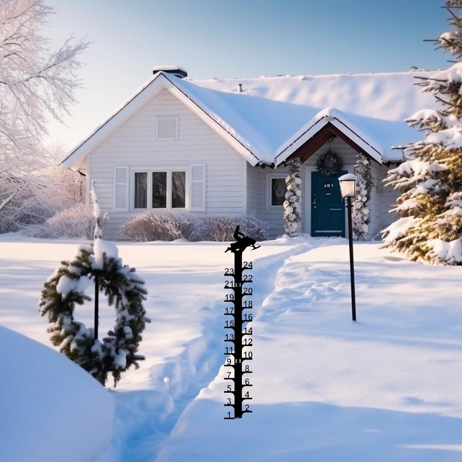 Medidor de Nieve 61 cm UXBDGMTO con Estacas de Metal