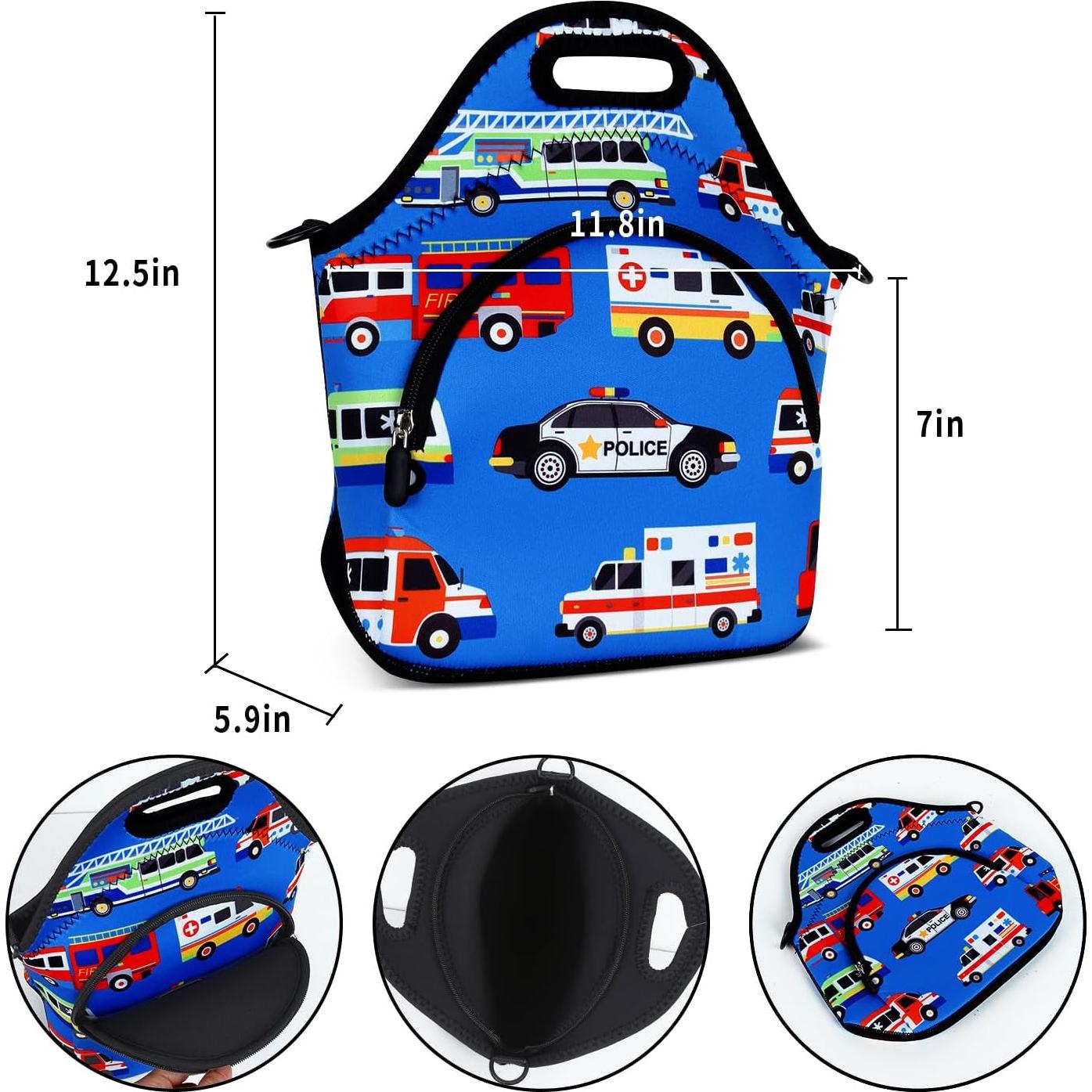 Bolsa de Almuerzo Térmica Niebla Violeta Neopreno Azul 12.9L